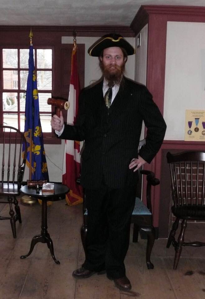 Wor. Brother Ryan Barber at Saint John's Lodge #1 Portsmouth, NH at the William Pitt Tavern Inn, an inspiration for our name, Moral Compass as this is where Washington established many traditional "American Morals".