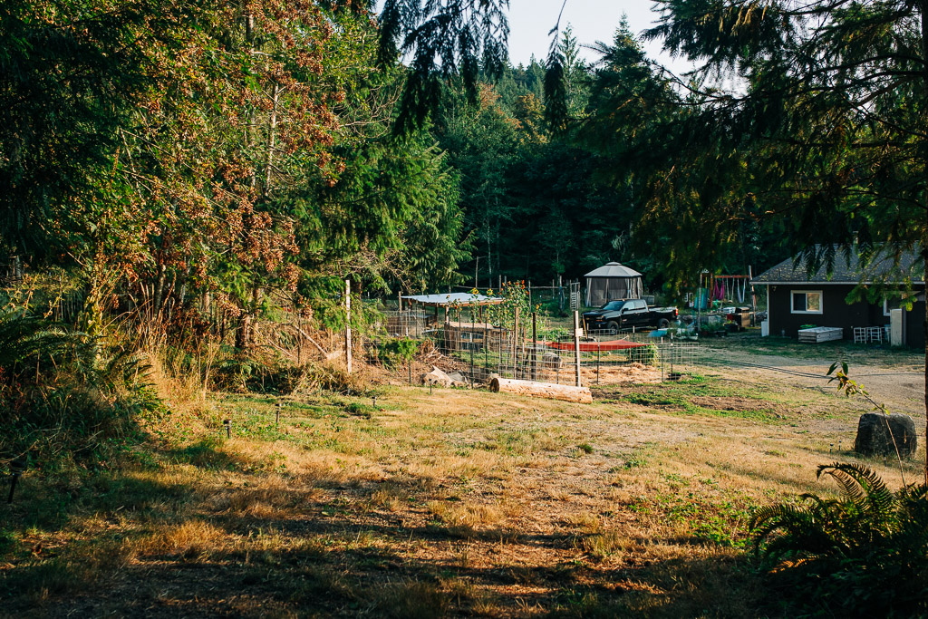 View of the farm and main house