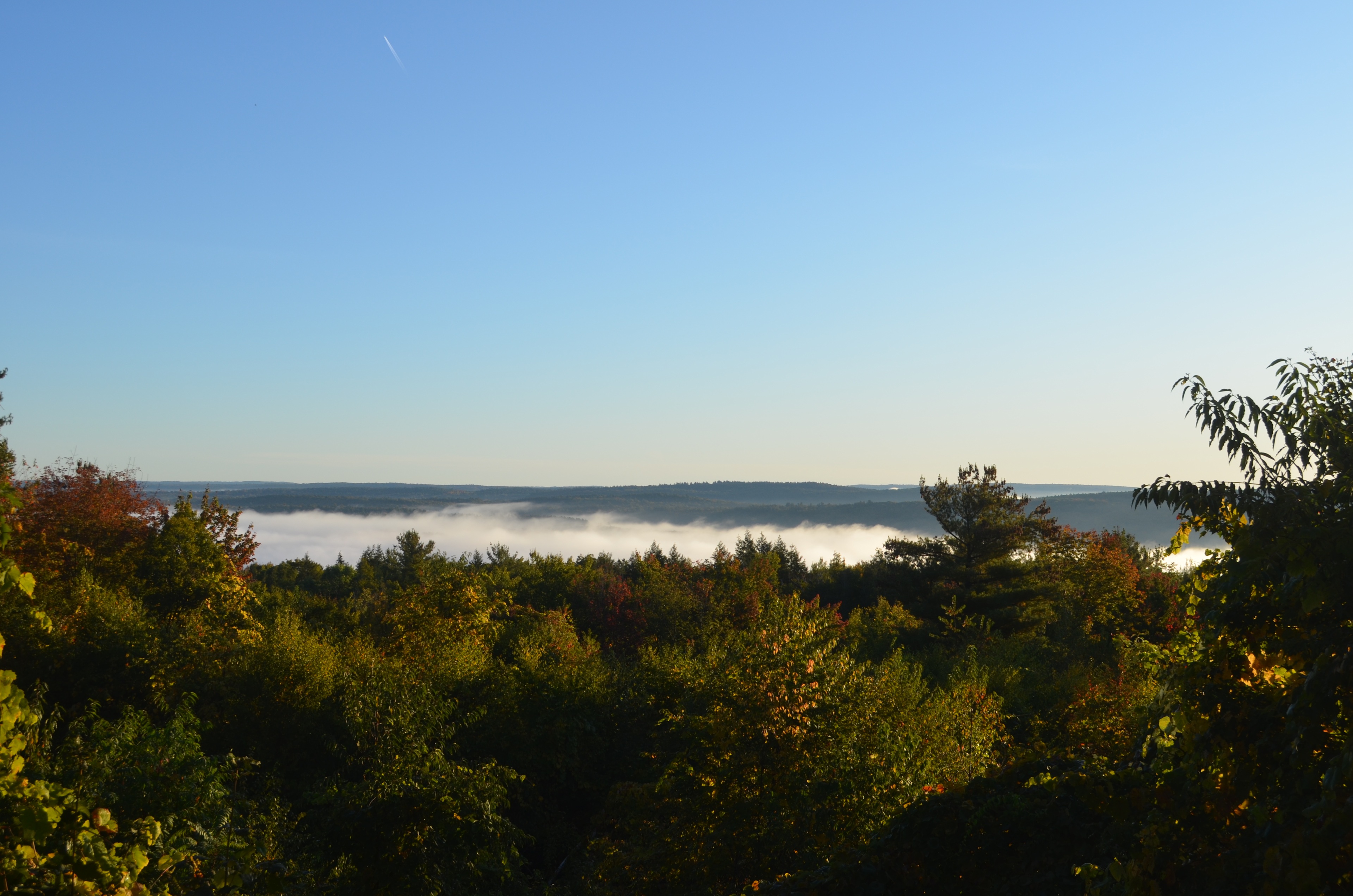 view of the hills