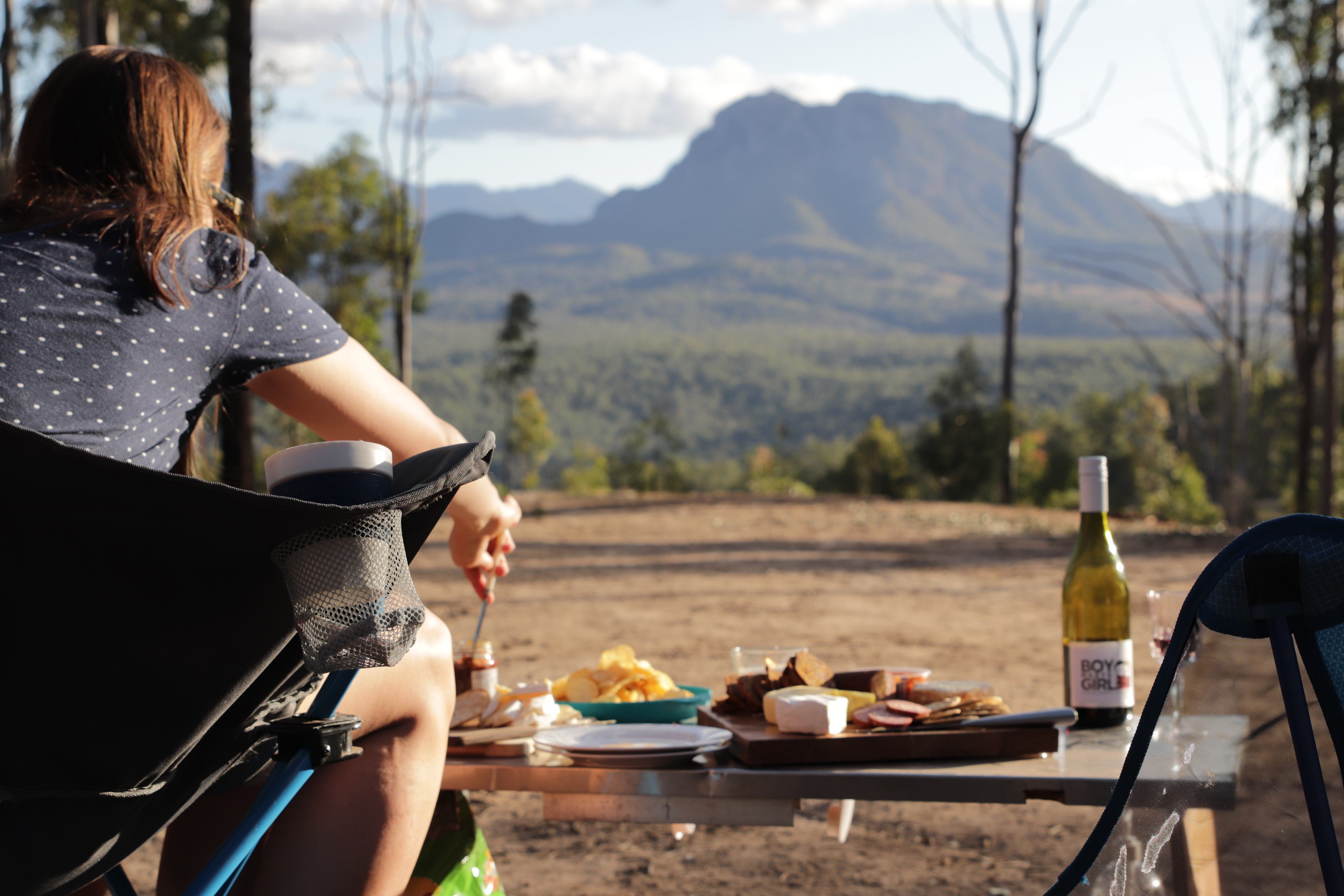 Afternoon feast with a view