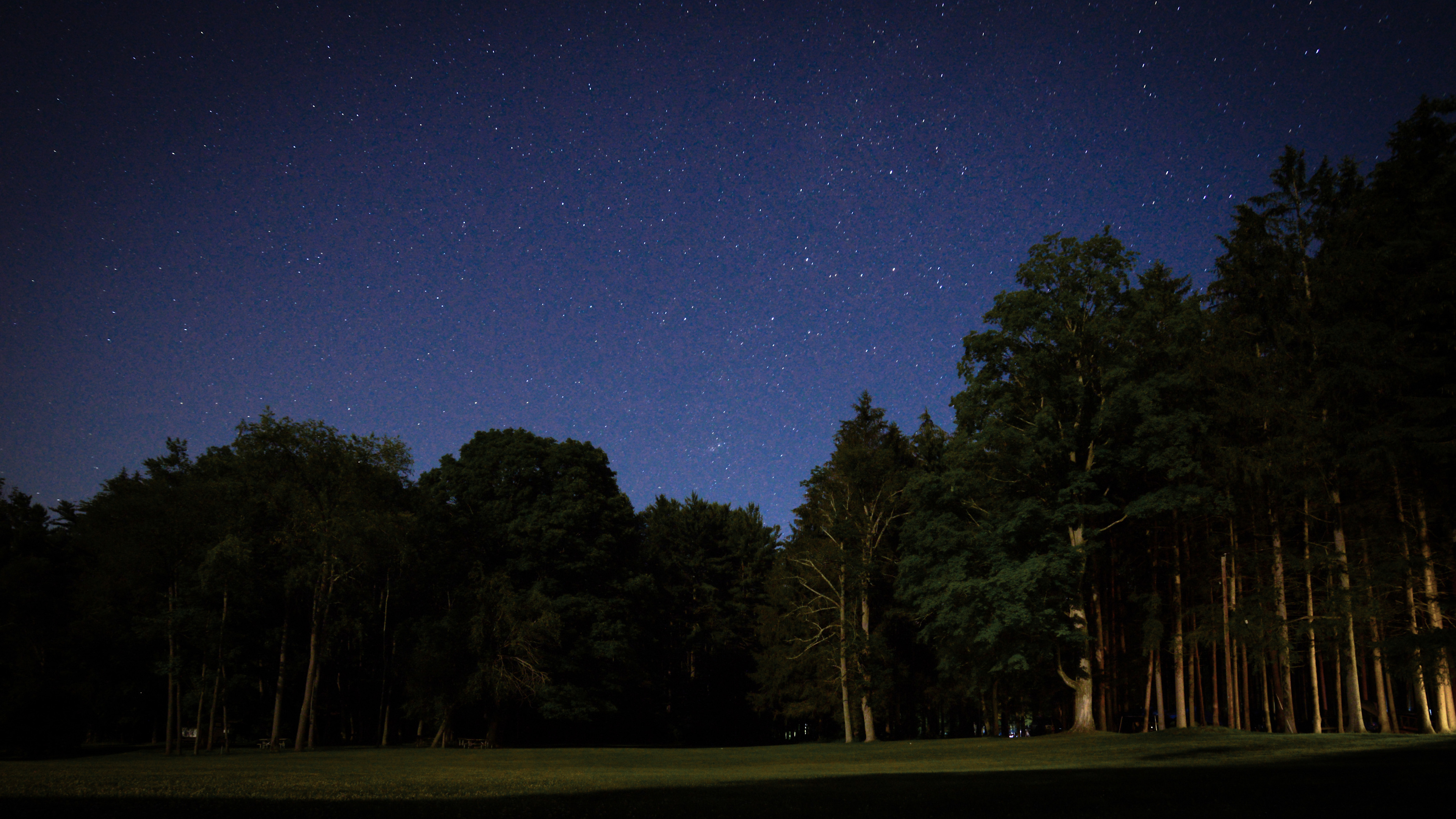Starry skies over the campground