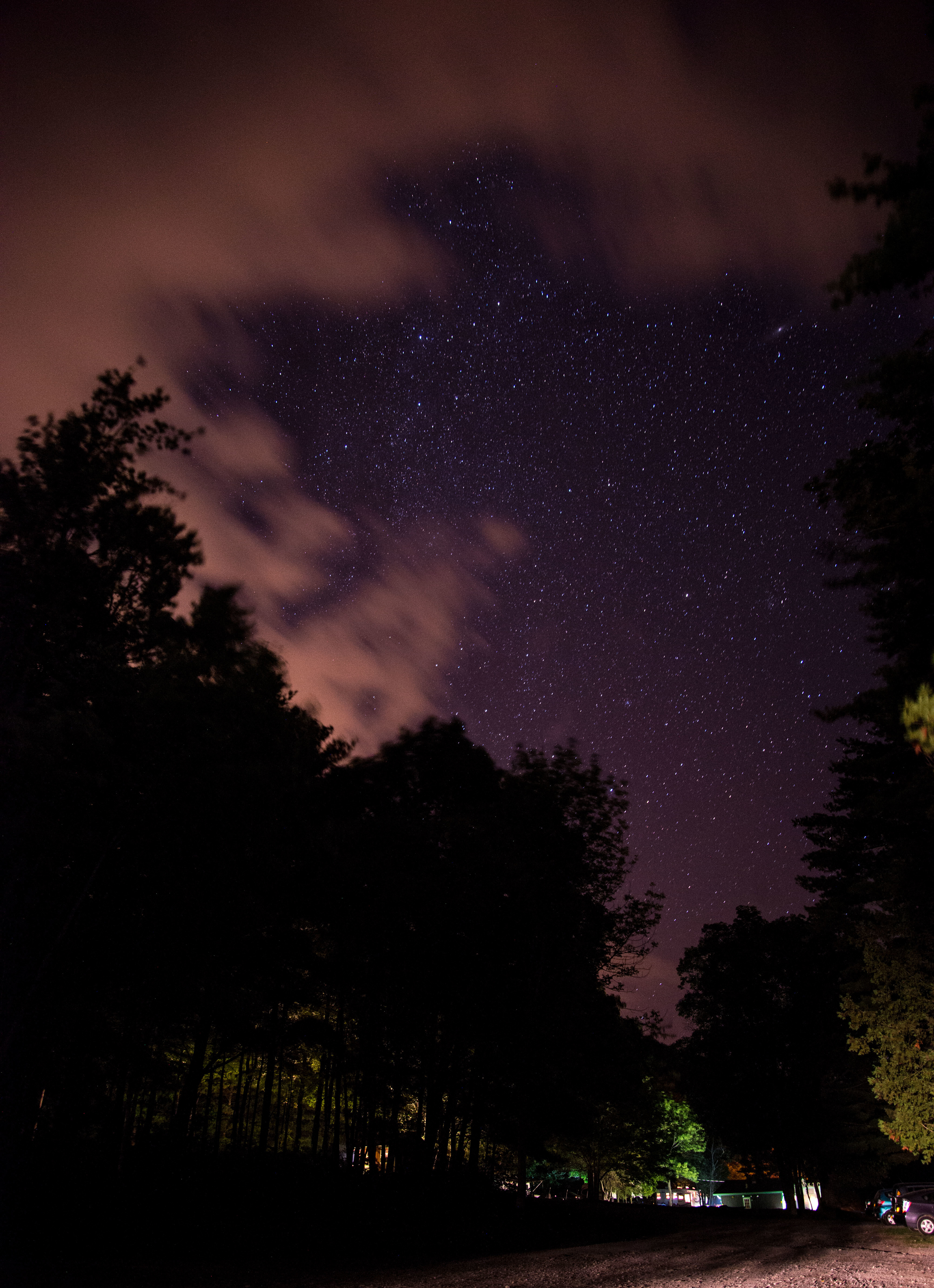 Starry Night over campground