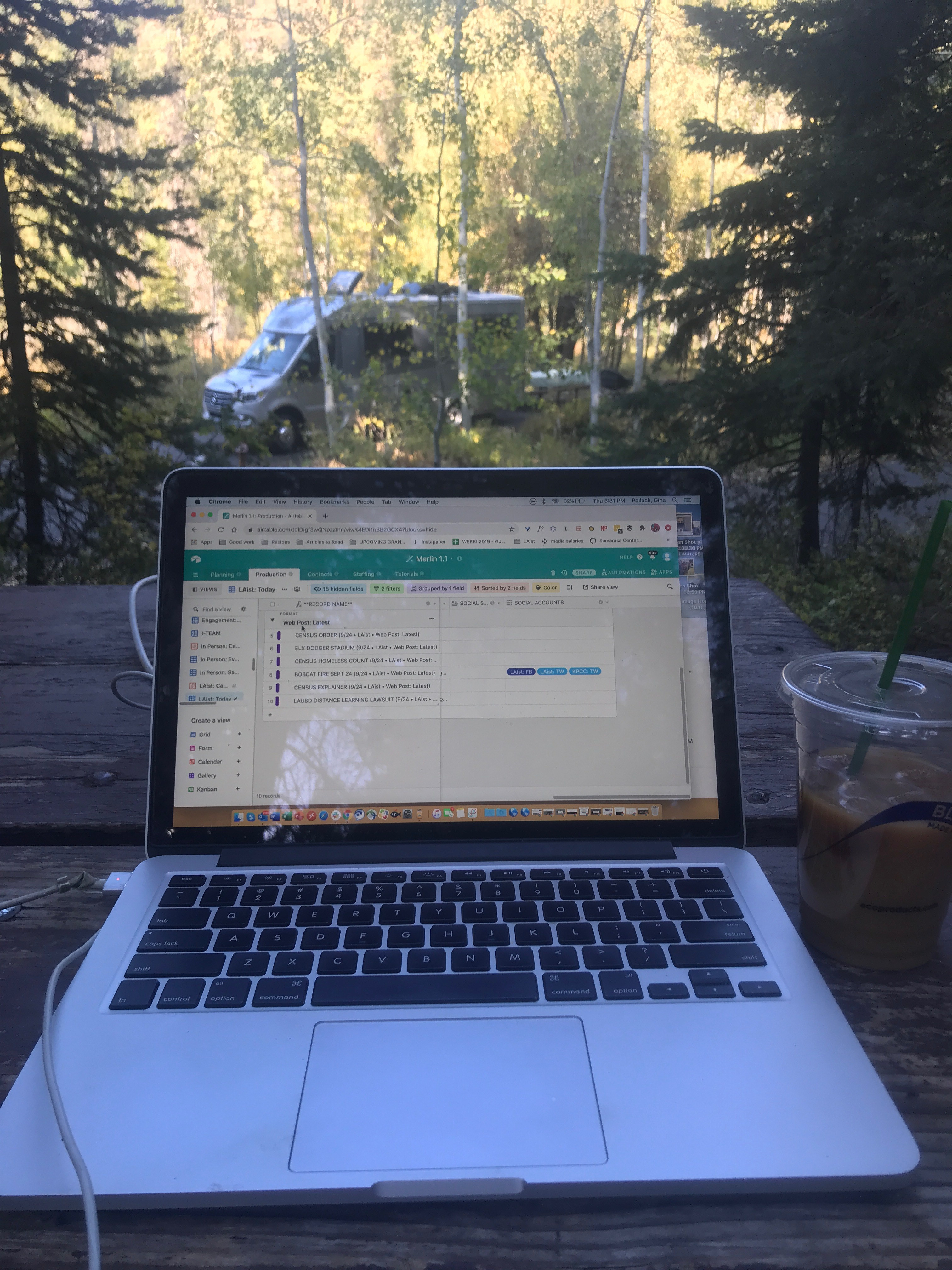 Enough cell service to work remotely