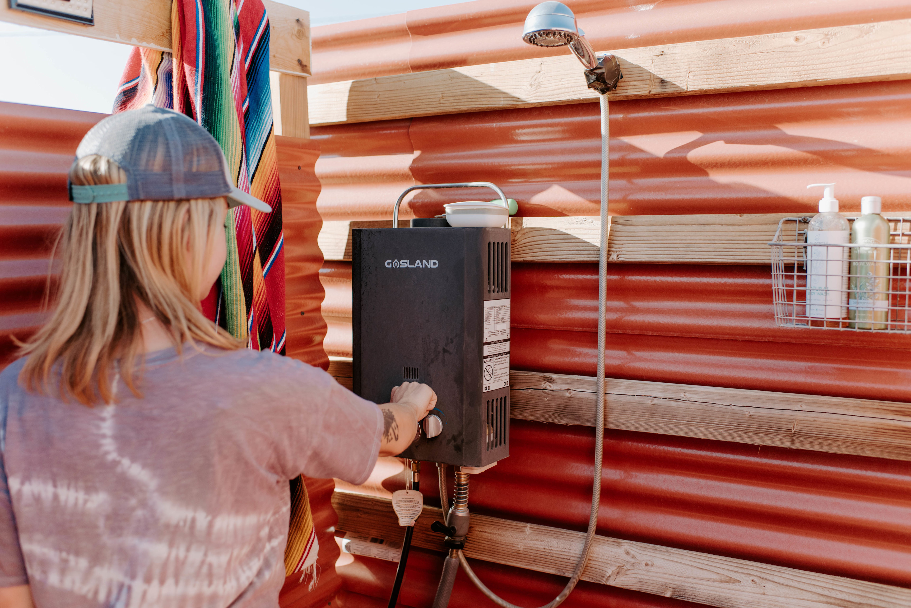 Private shower accommodations