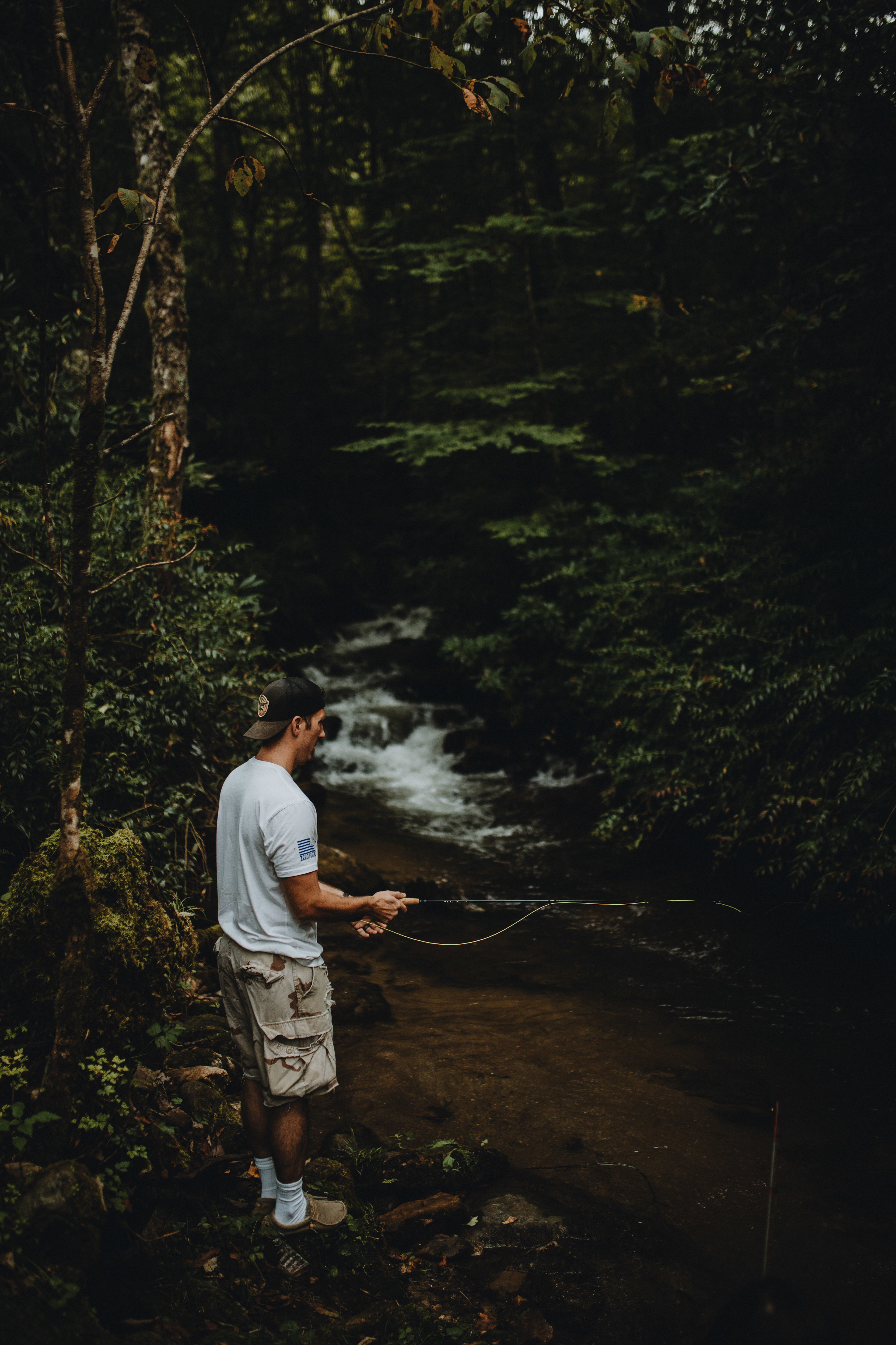 a short walk up the road you can fish the narrow mountain streams  
