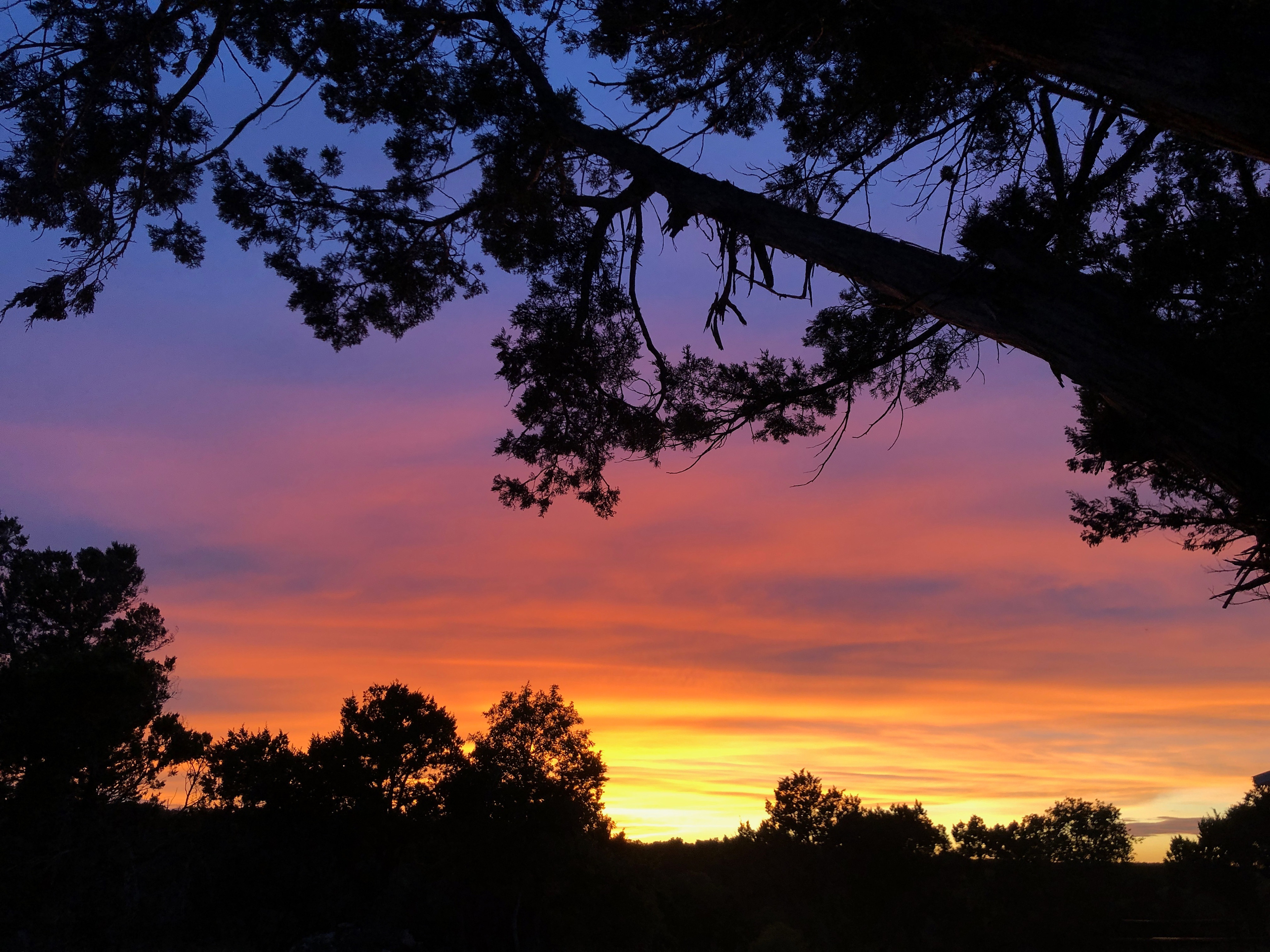 Hill Country sunsets are no joke!
