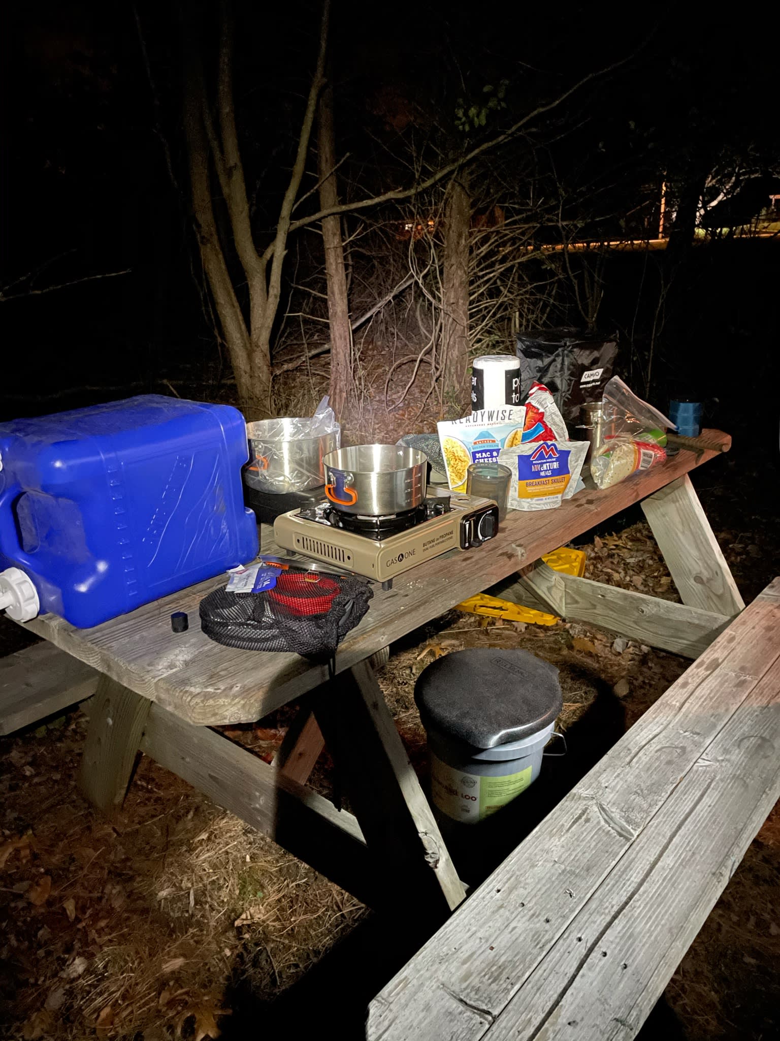 Picnic table included. 