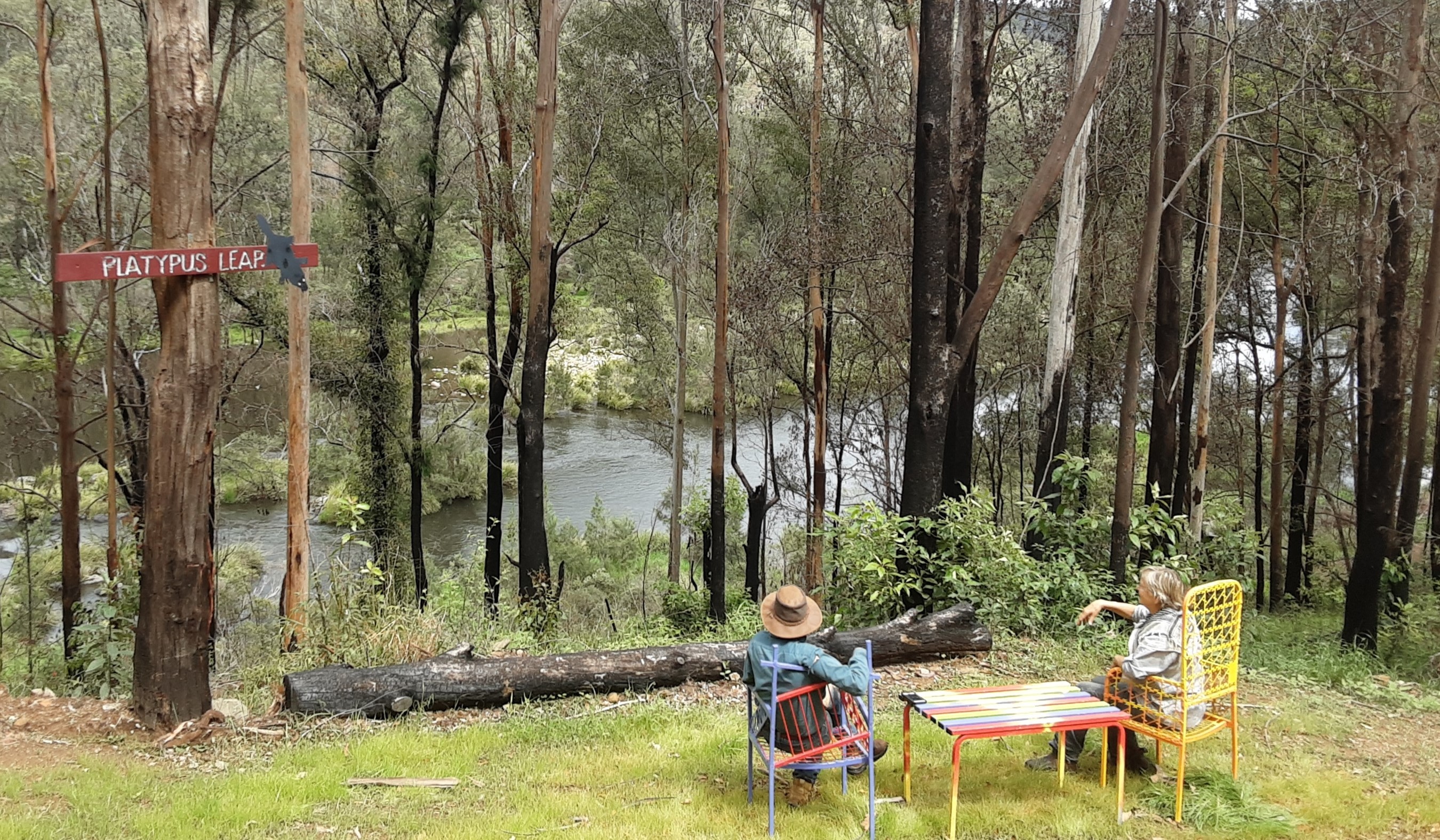 view from Platypus Leap to the river