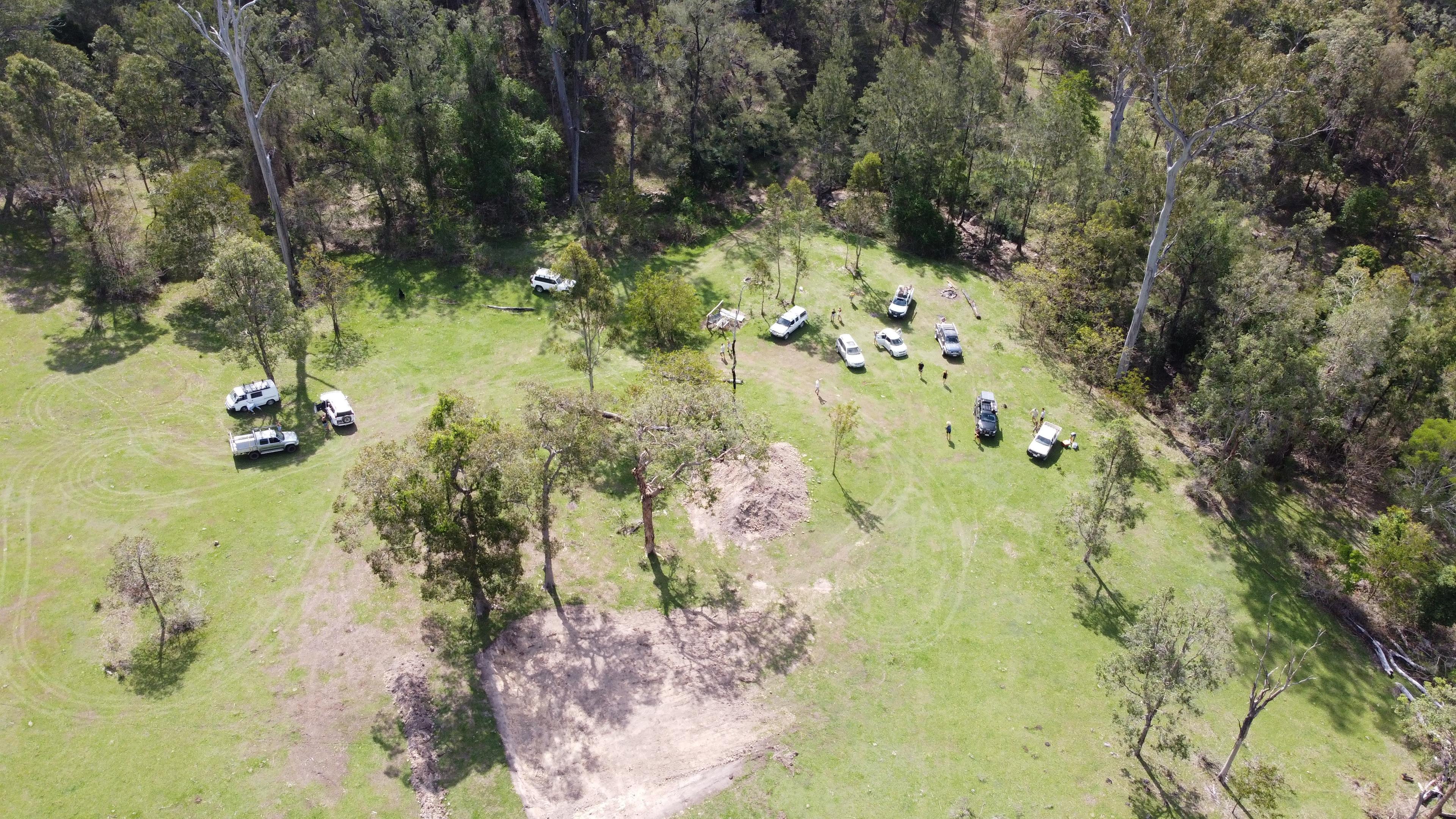 The view from above - a group of 38 adults for a birthday party