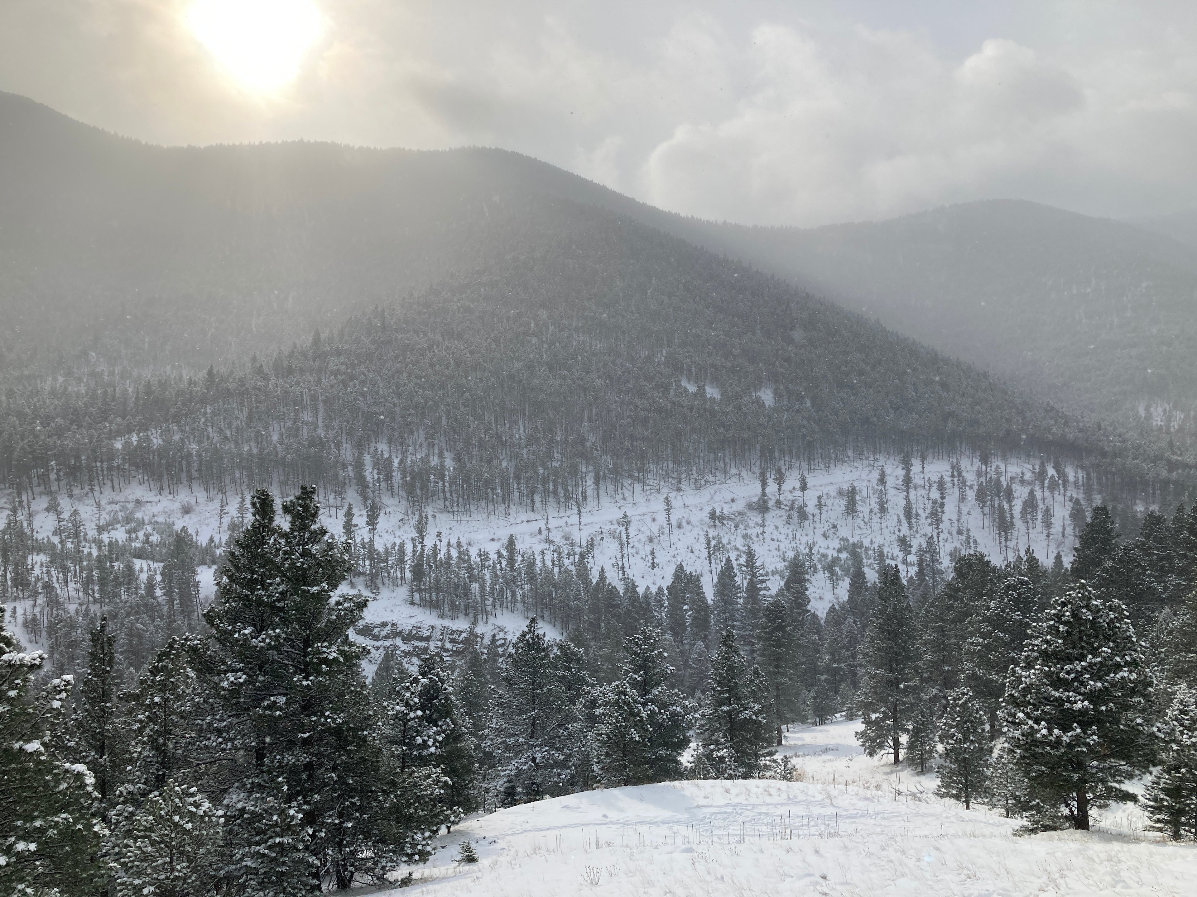 The view from just above the campsite.