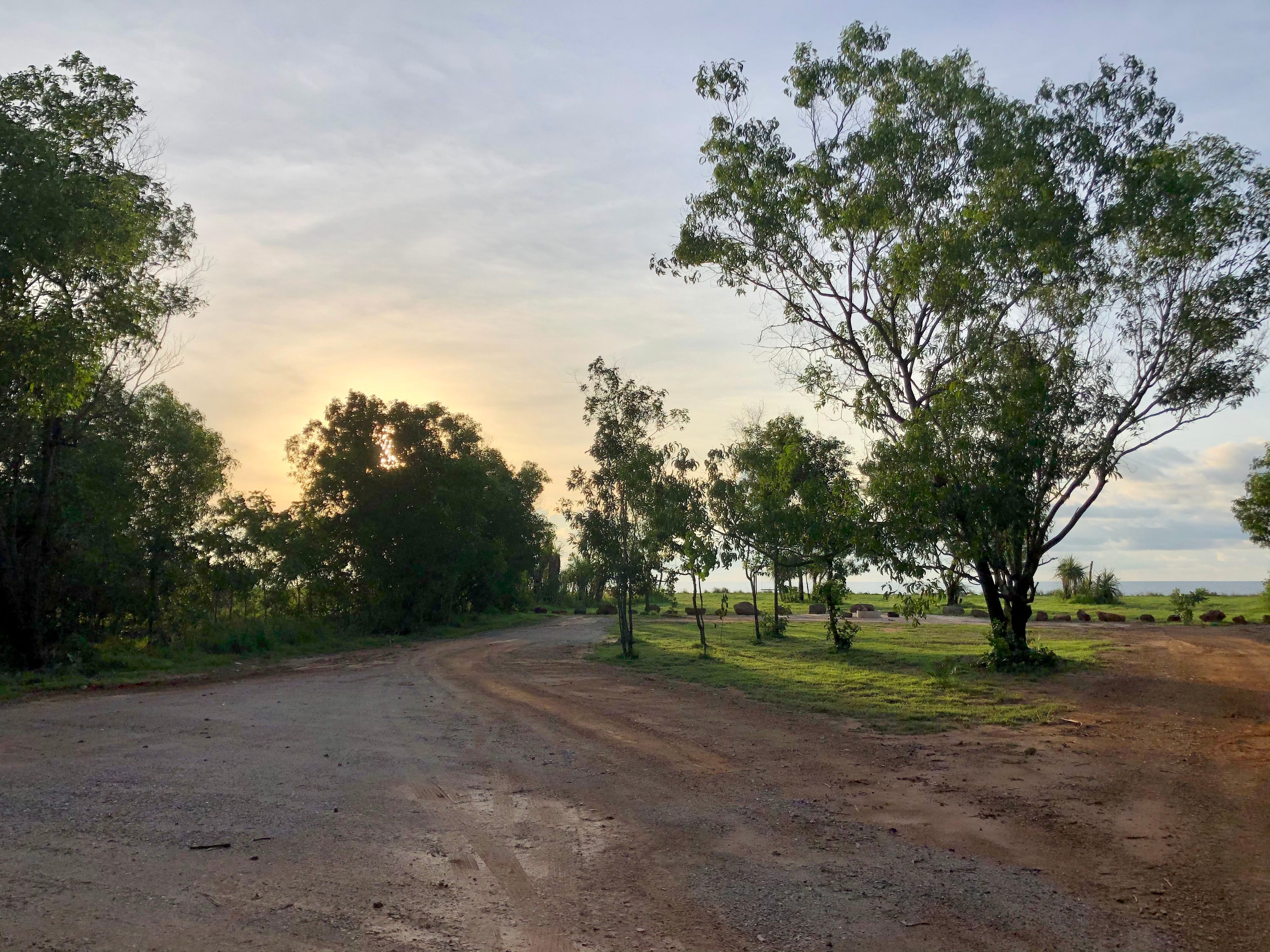 Left hand sided of camping area parking spots