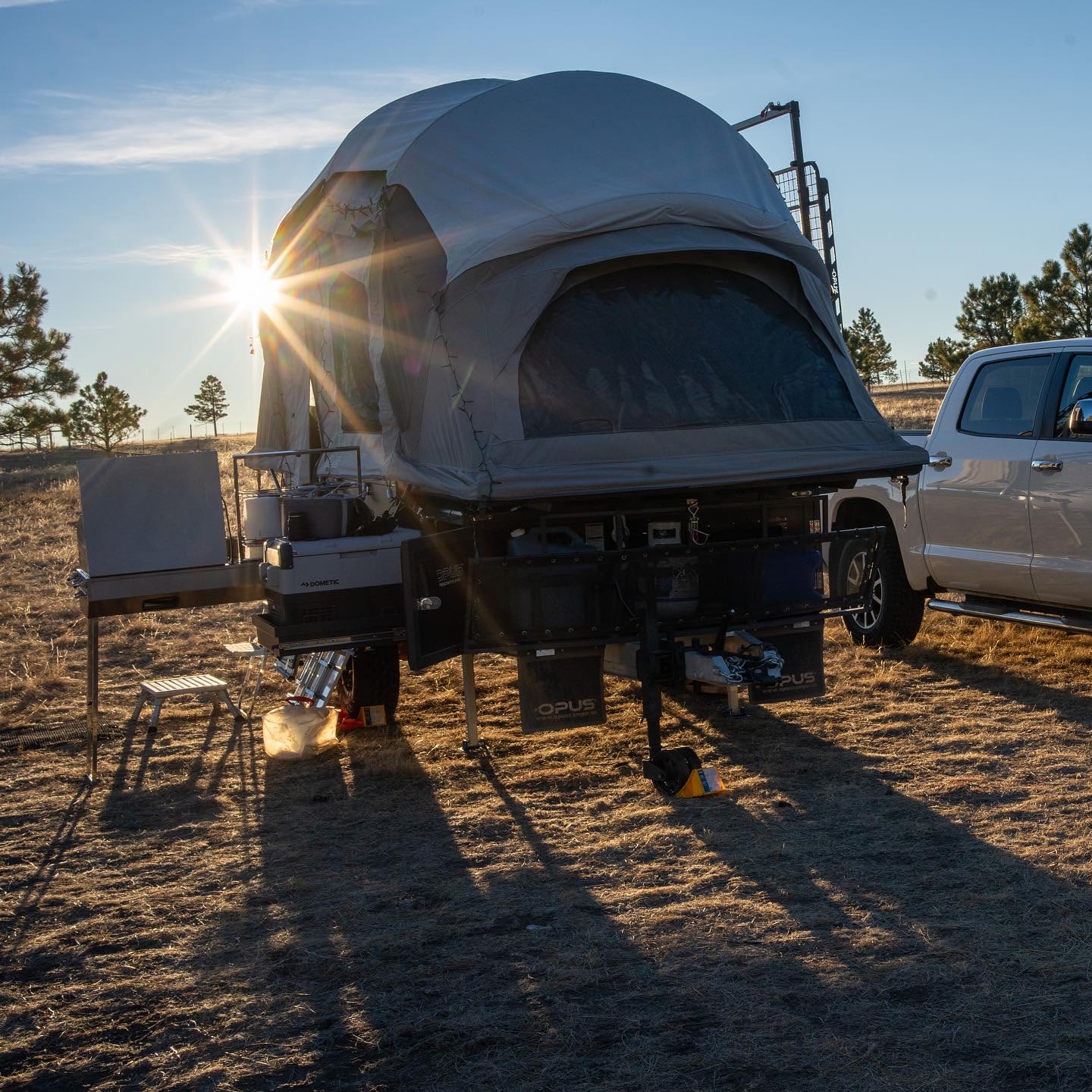 Sunrise at the campsite