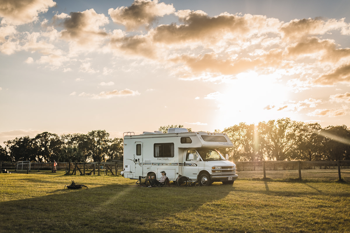 We had great weather while we were camping!