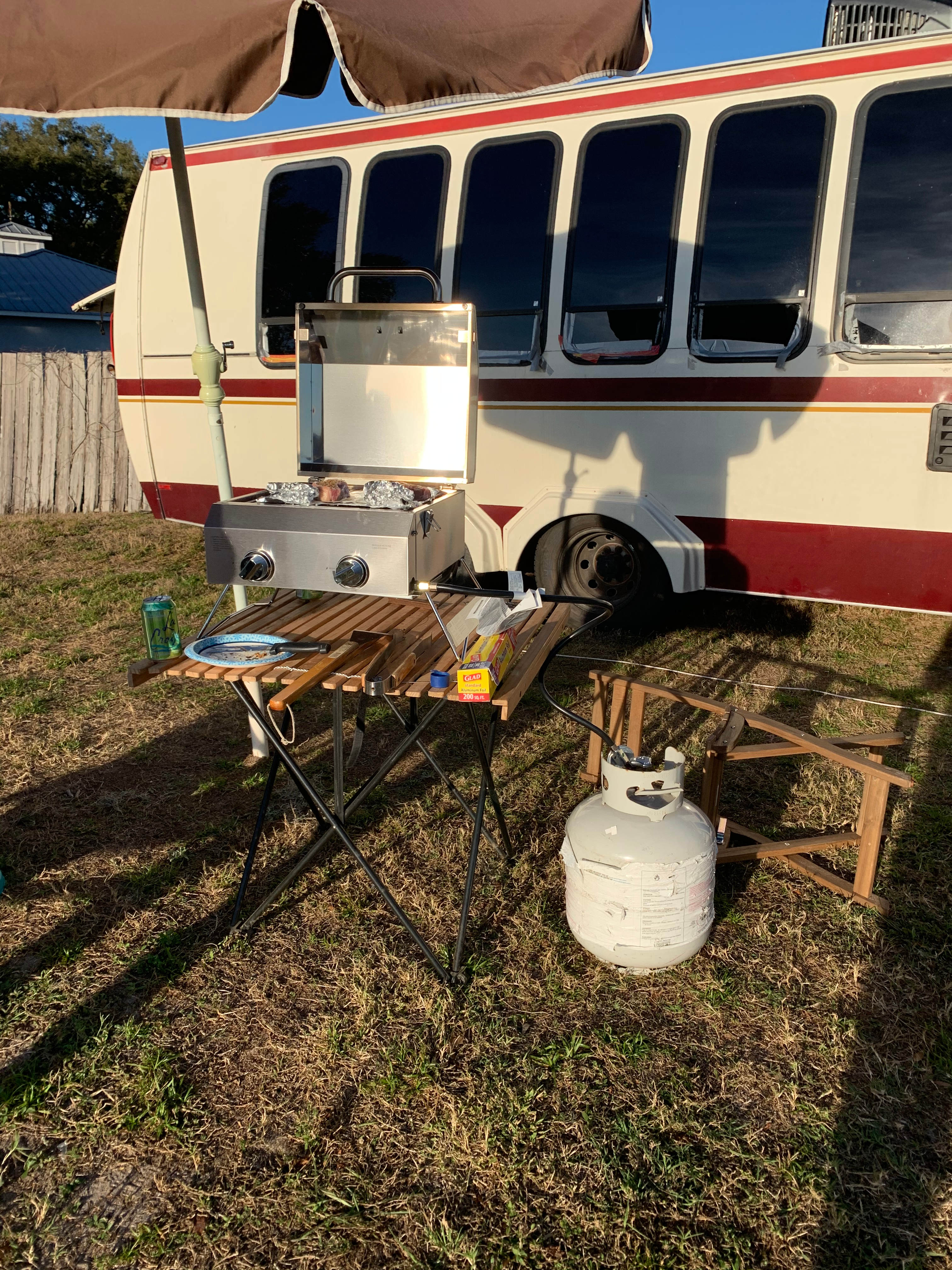 My rig and cooking out