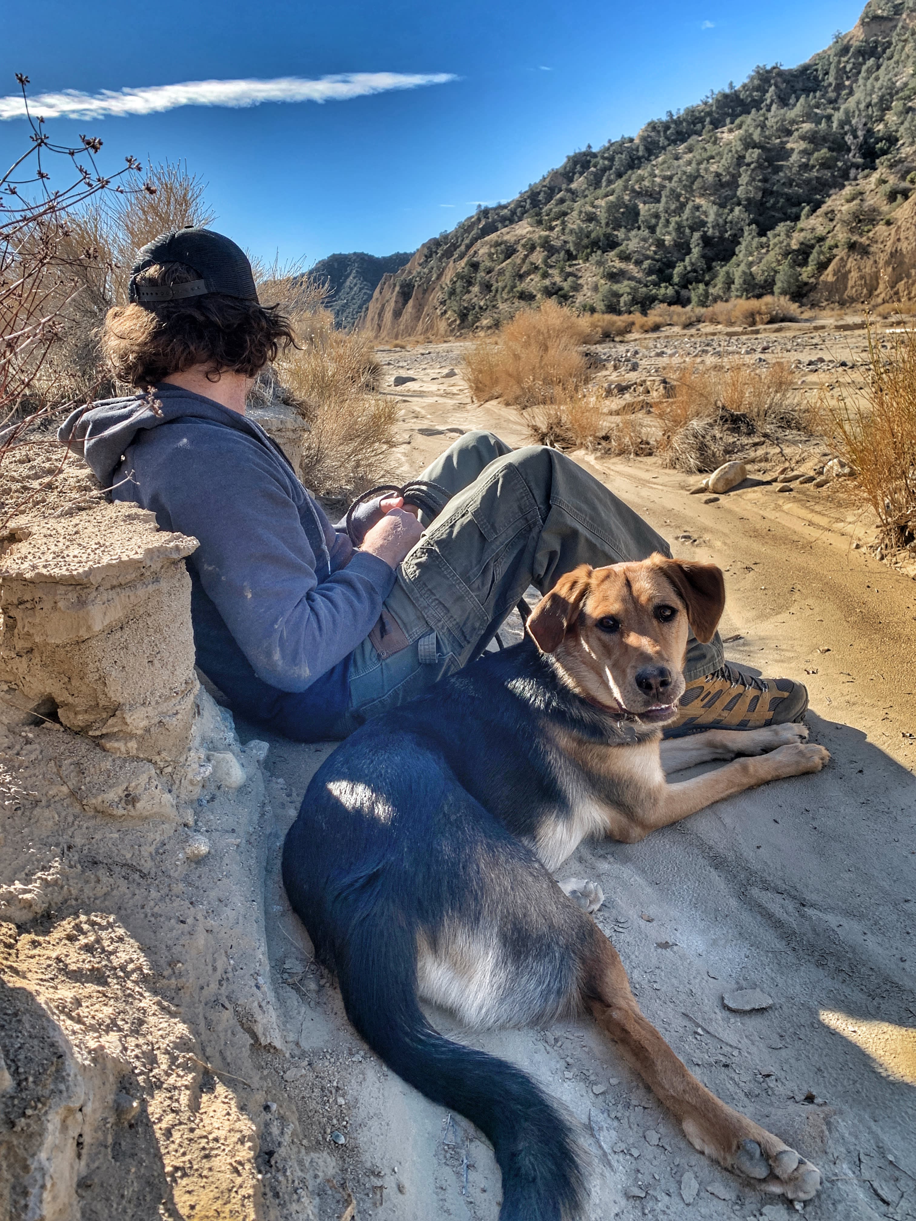 Hiking the wash/river bed 