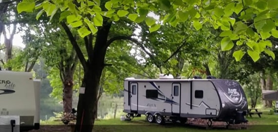Trailer site on the Lake 