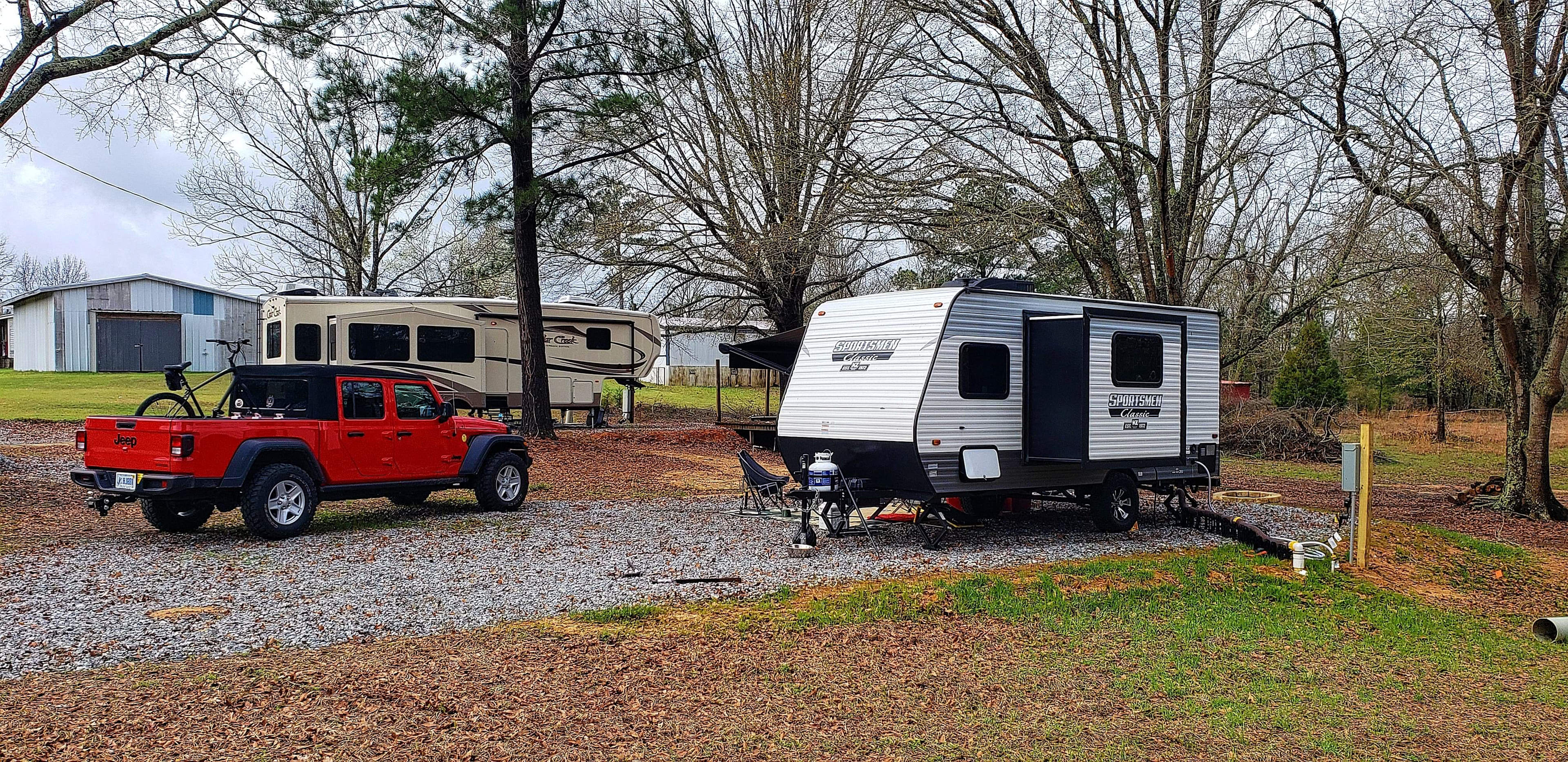 Private RV Site Full Hookup