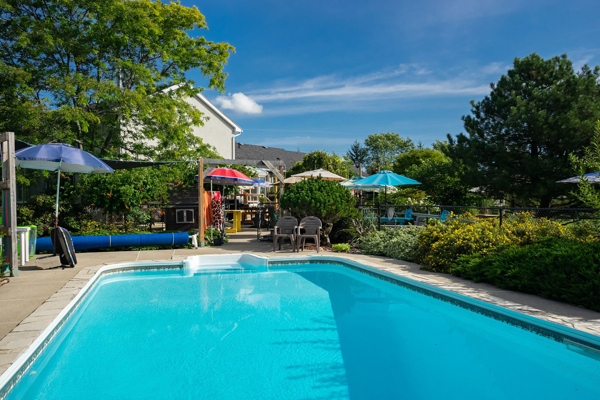 Heated Pool- for fun and cooling off
