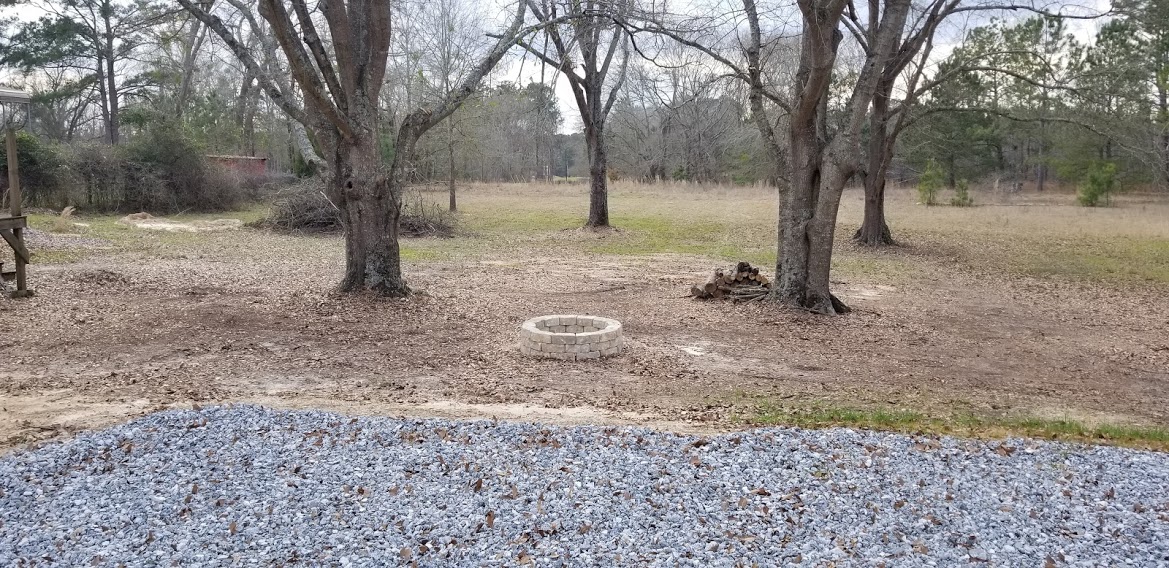 Campsite fire pit.