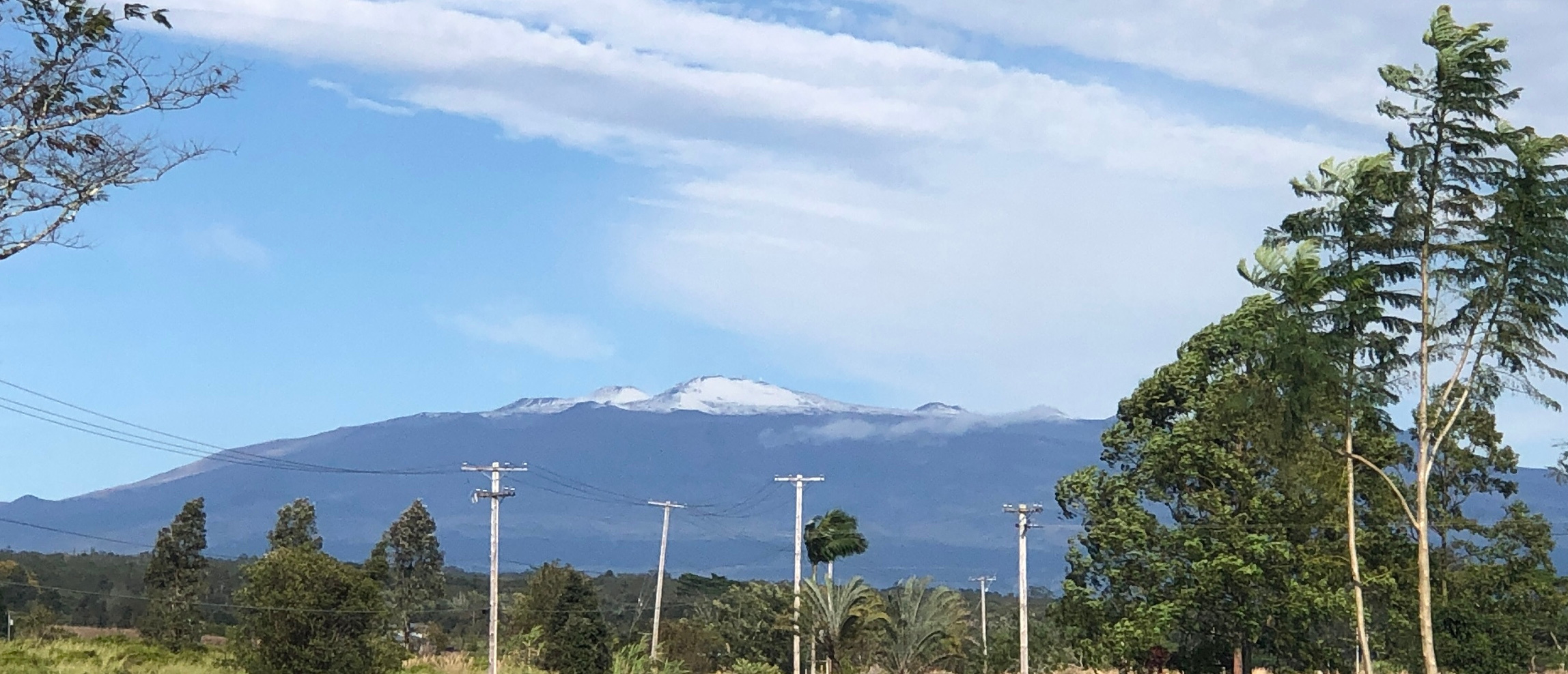 Snow on Mauna Kea.