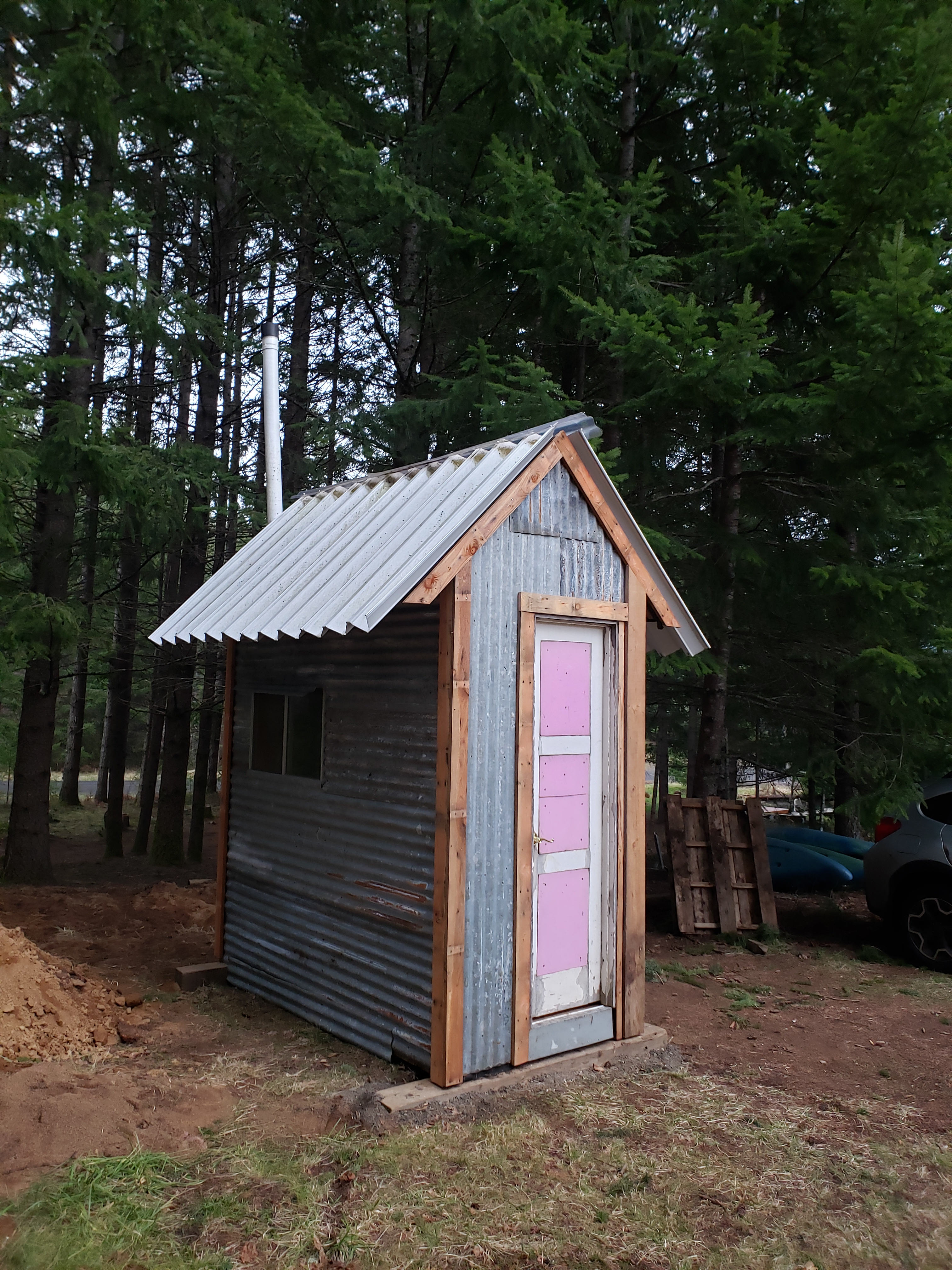 Here's our privy just a few steps away from your camp site.