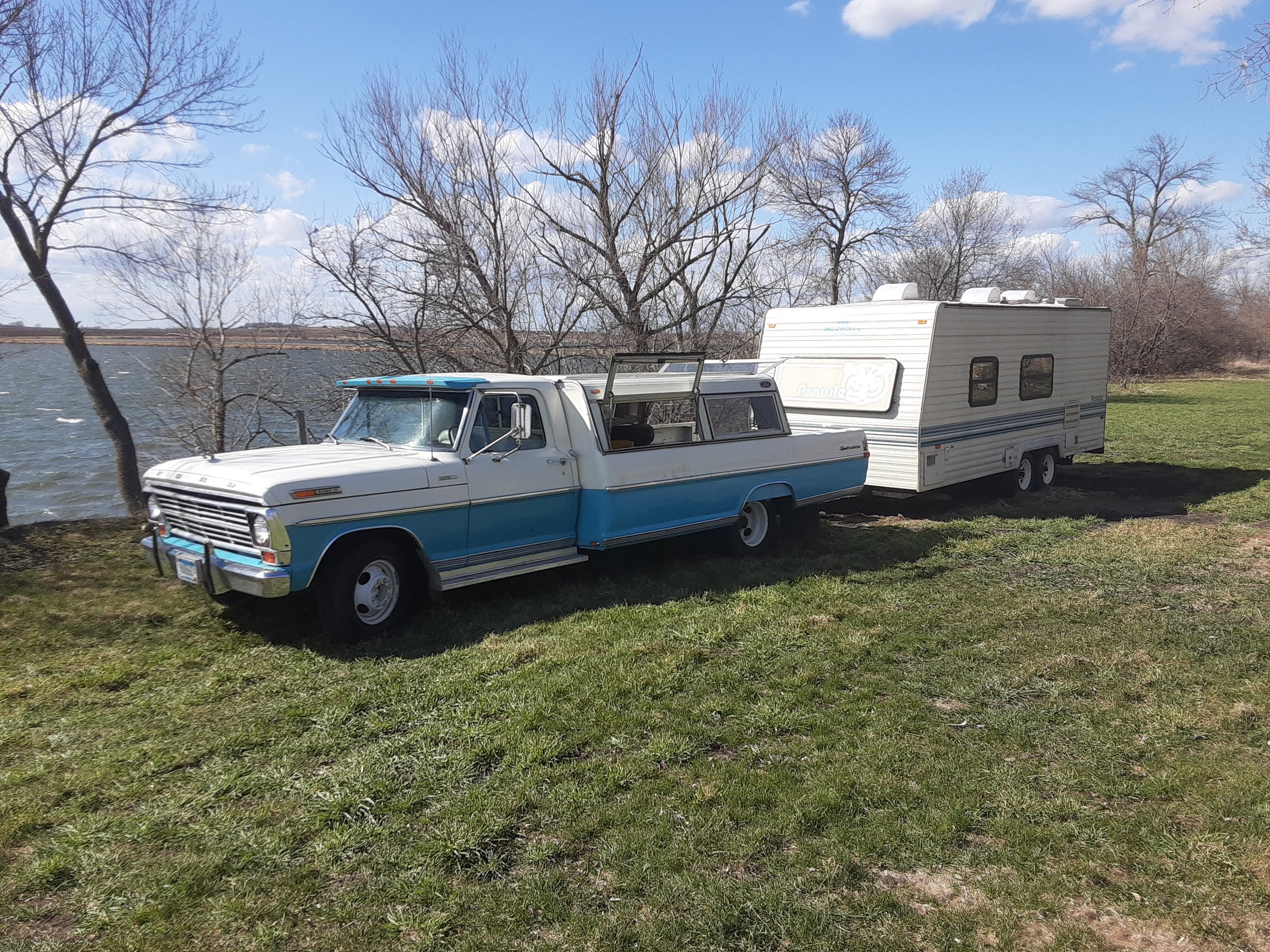 Camping on private lake