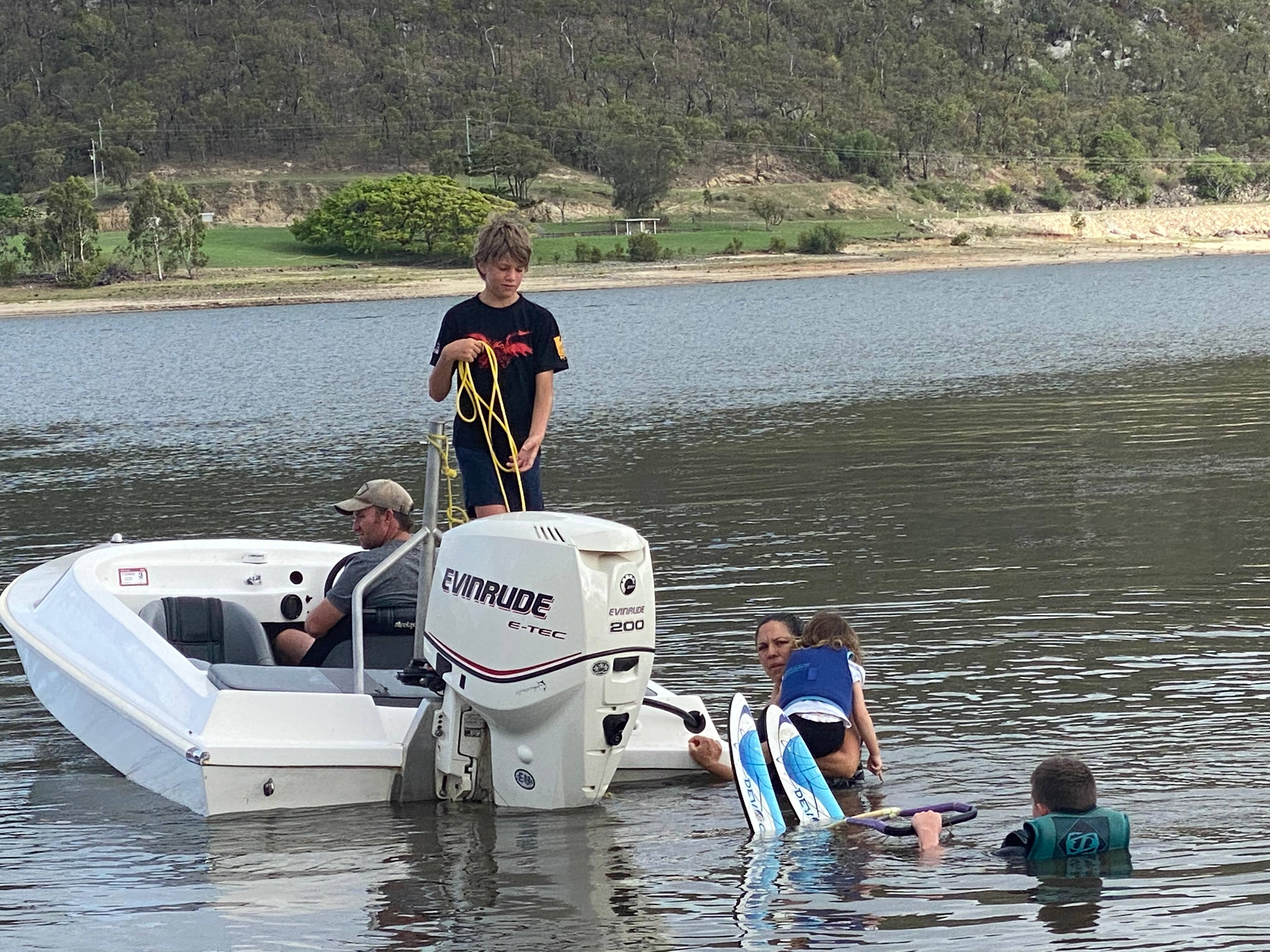 Water fun at Eungella Dam
