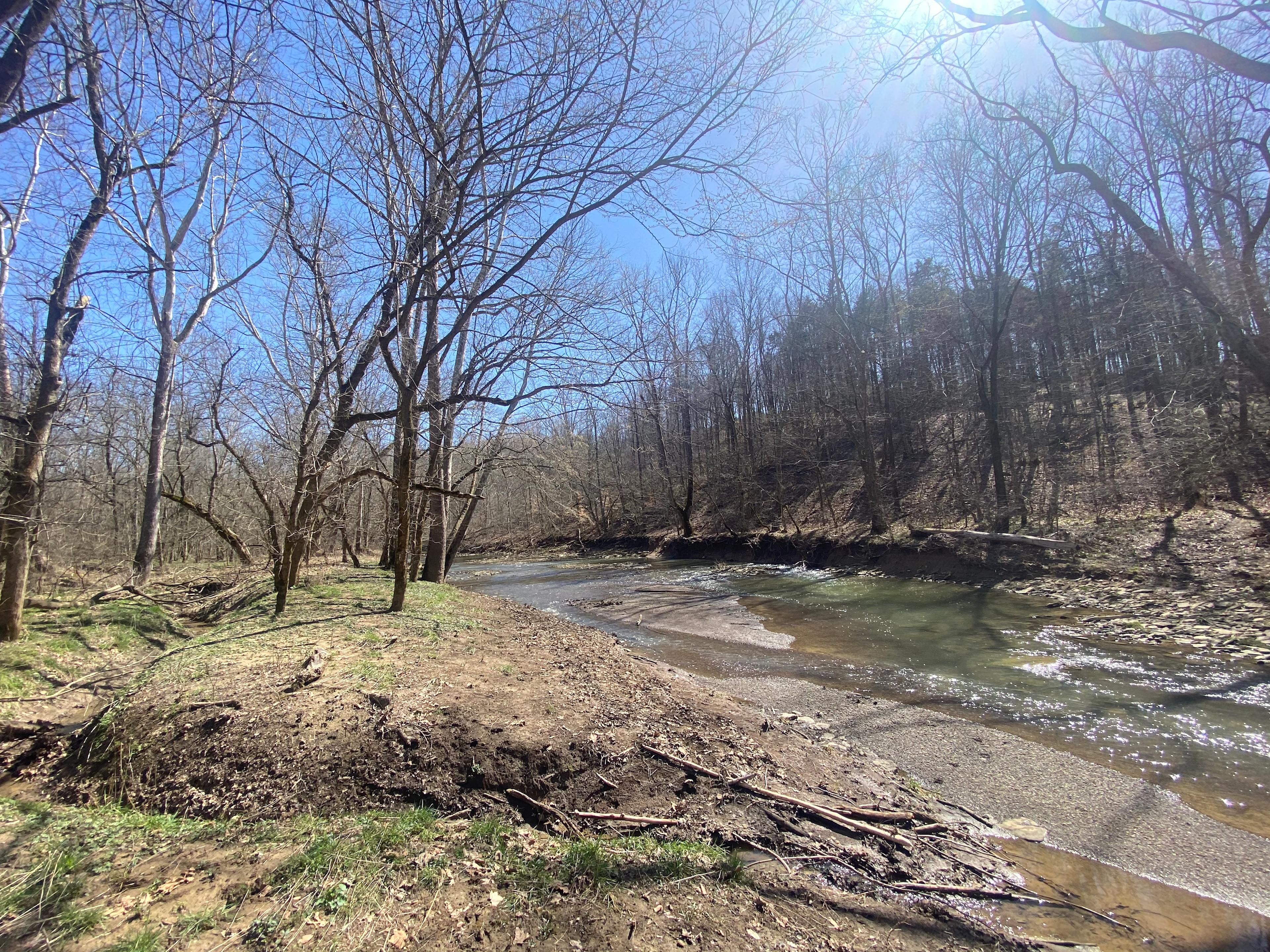 Fire pit creek side