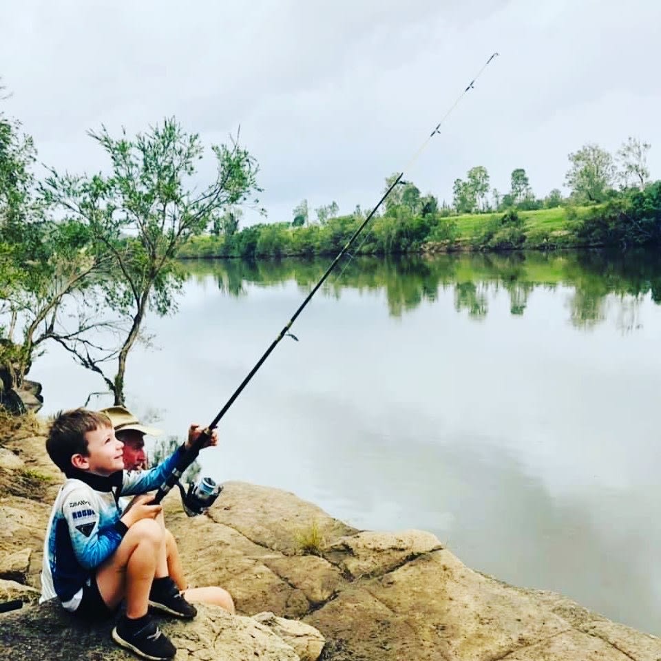 Fishing off the Rock ledge
