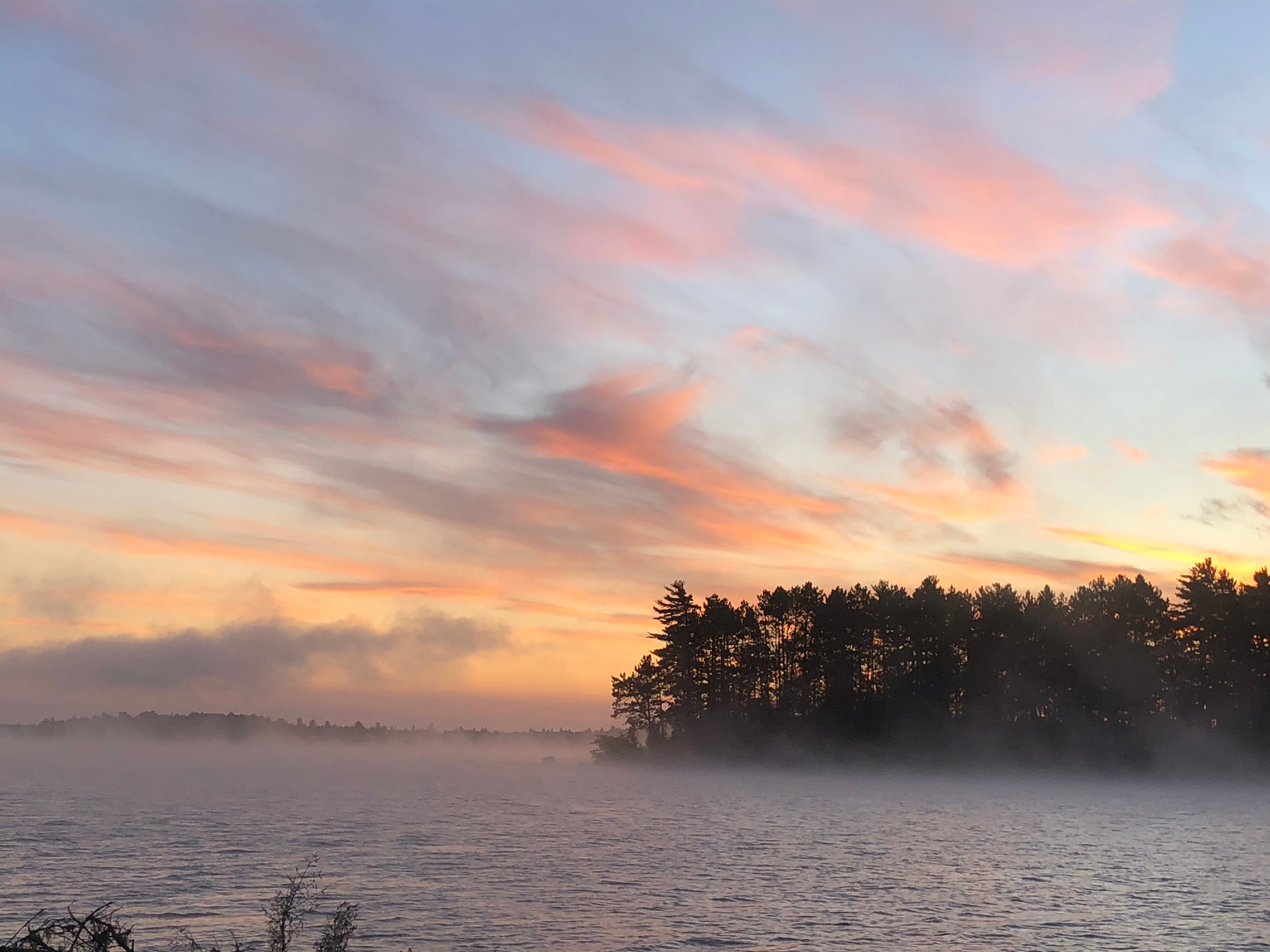 Nearby Bark Lake at sunrise - 1 km away