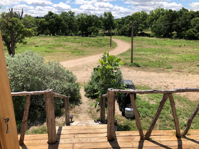 Great view from Cabin Three front porch