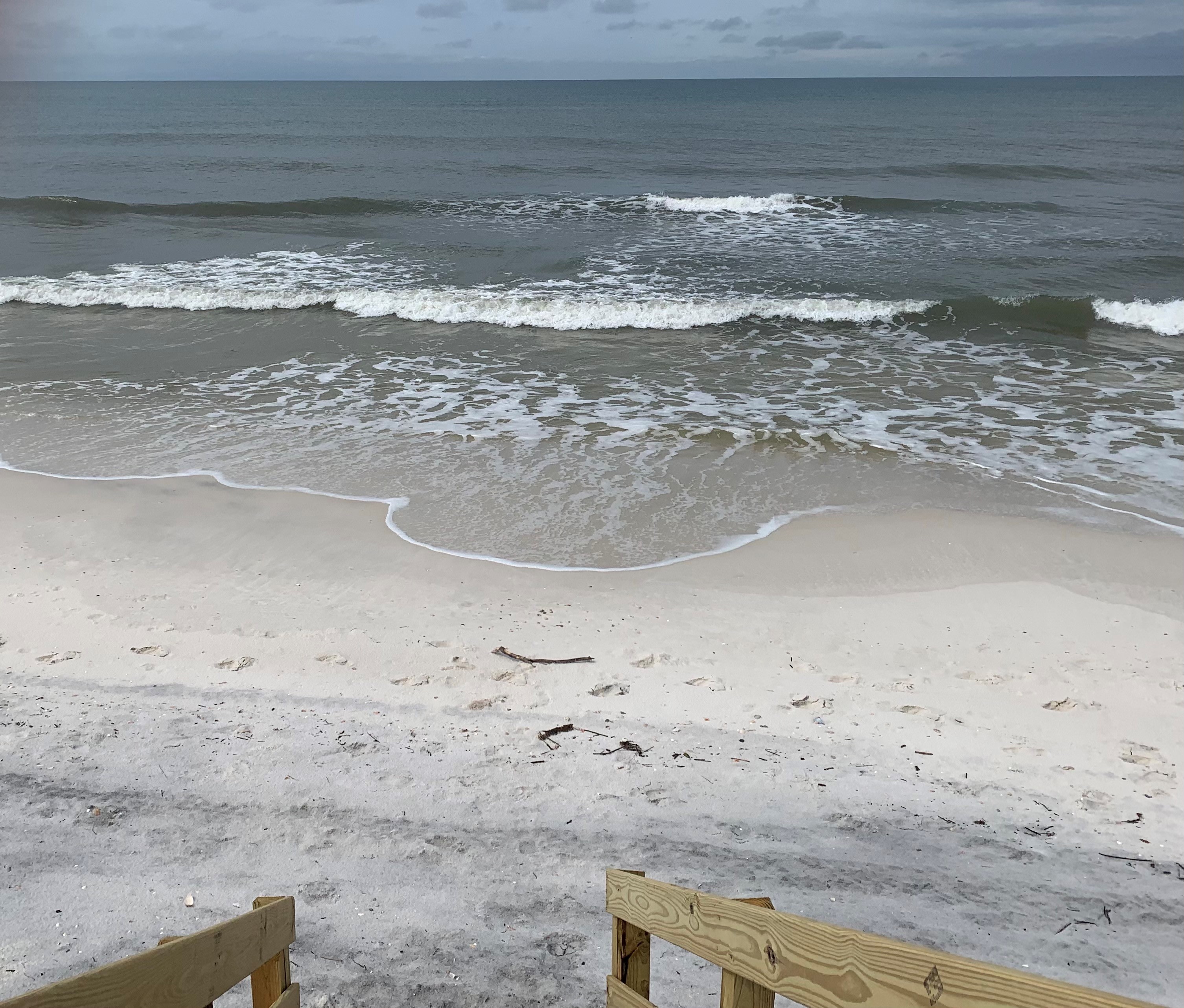 steps away from the Gulf