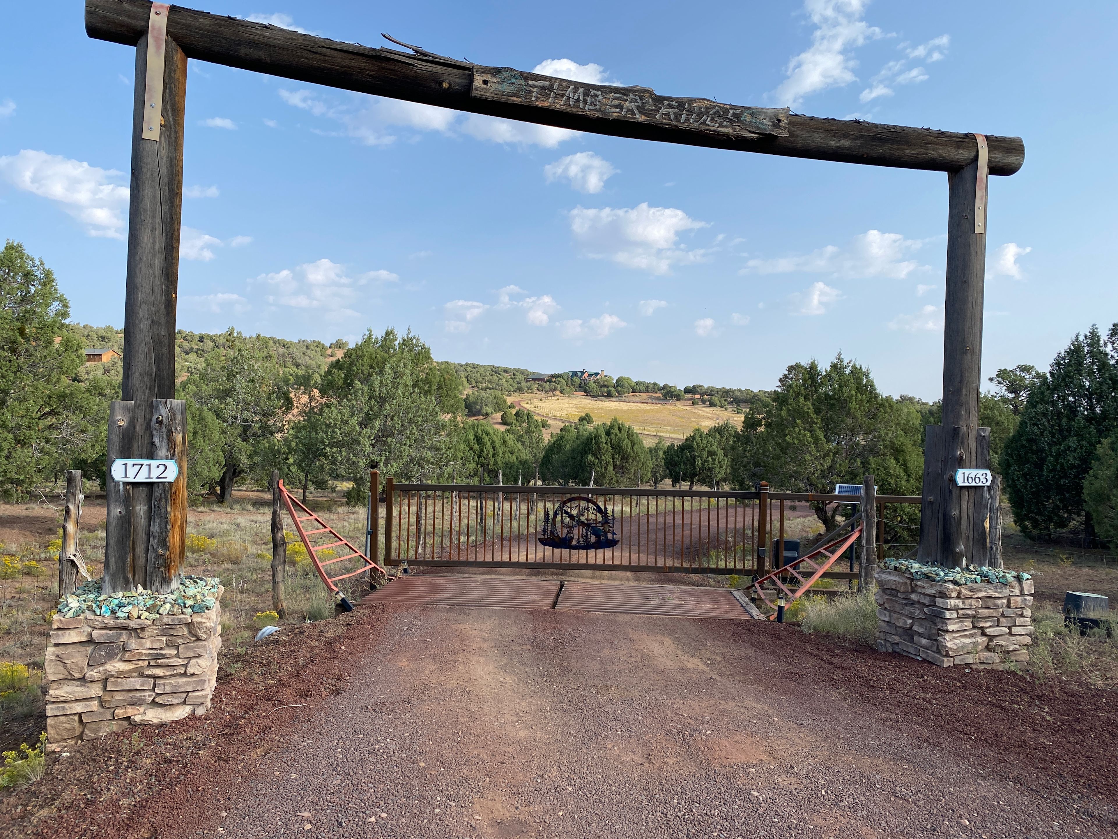 Our gated entrance. You will be given the gate code. 
