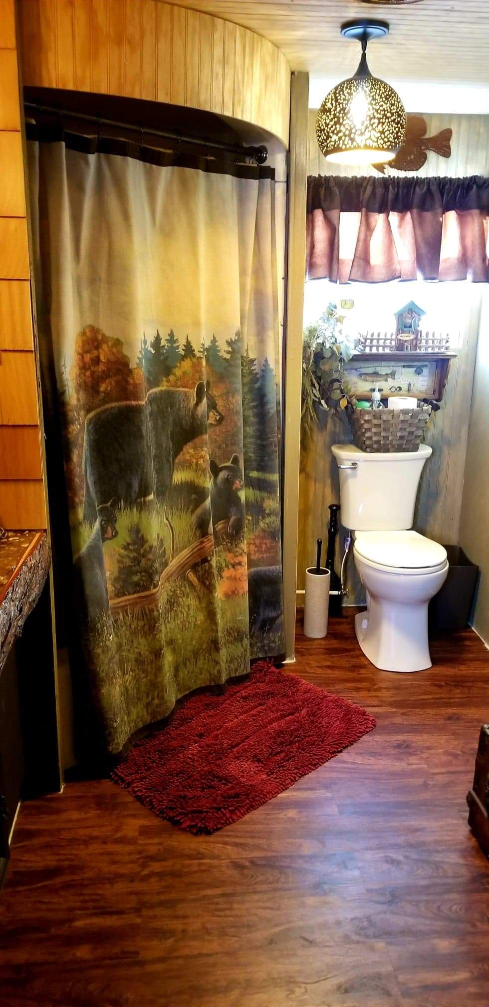 Bathroom is very spacious & has a full stand-up shower/tub combo!
Towels, hand soap, & toilet paper provided!