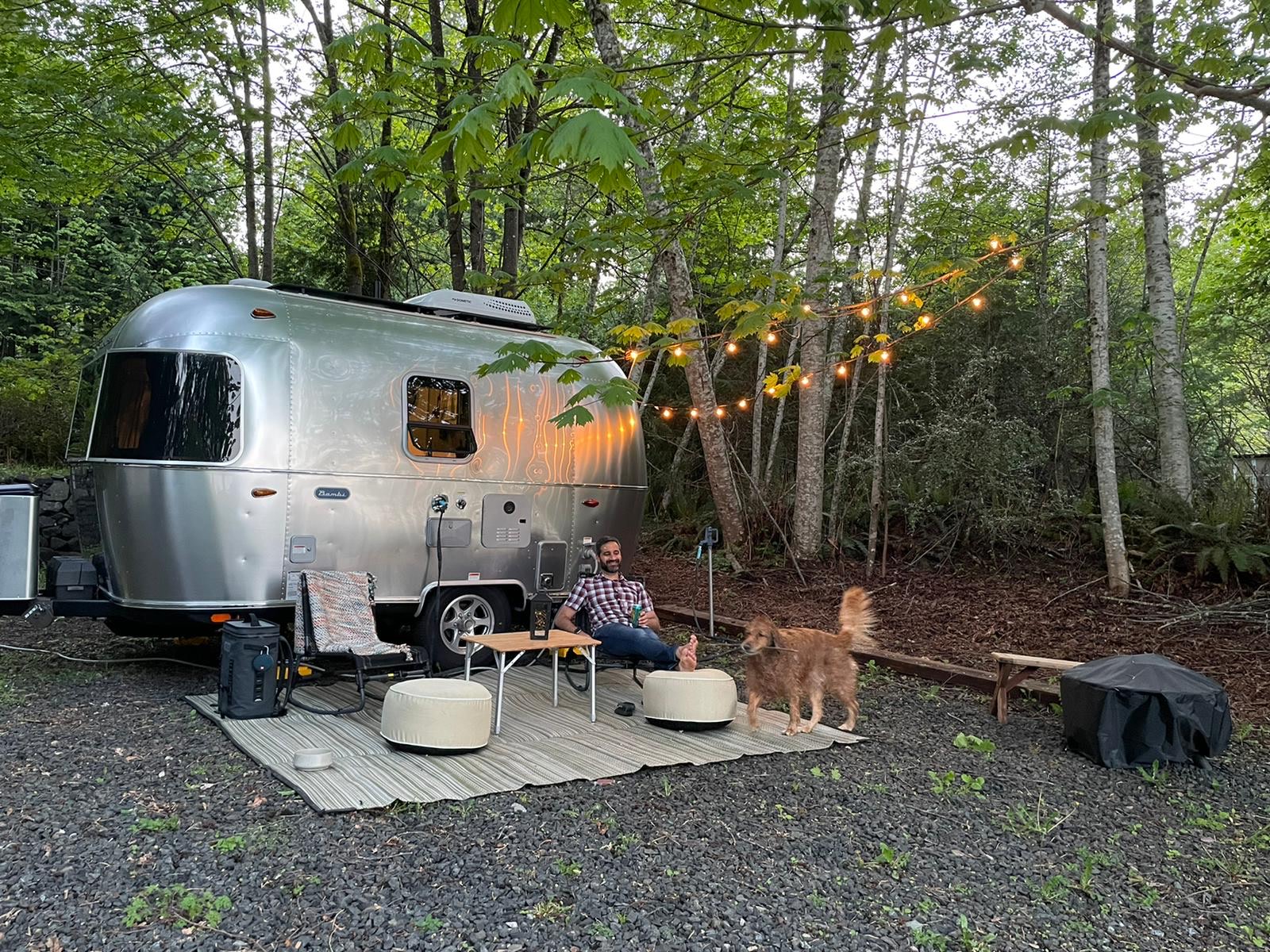 A gorgeous Airstream set-up.