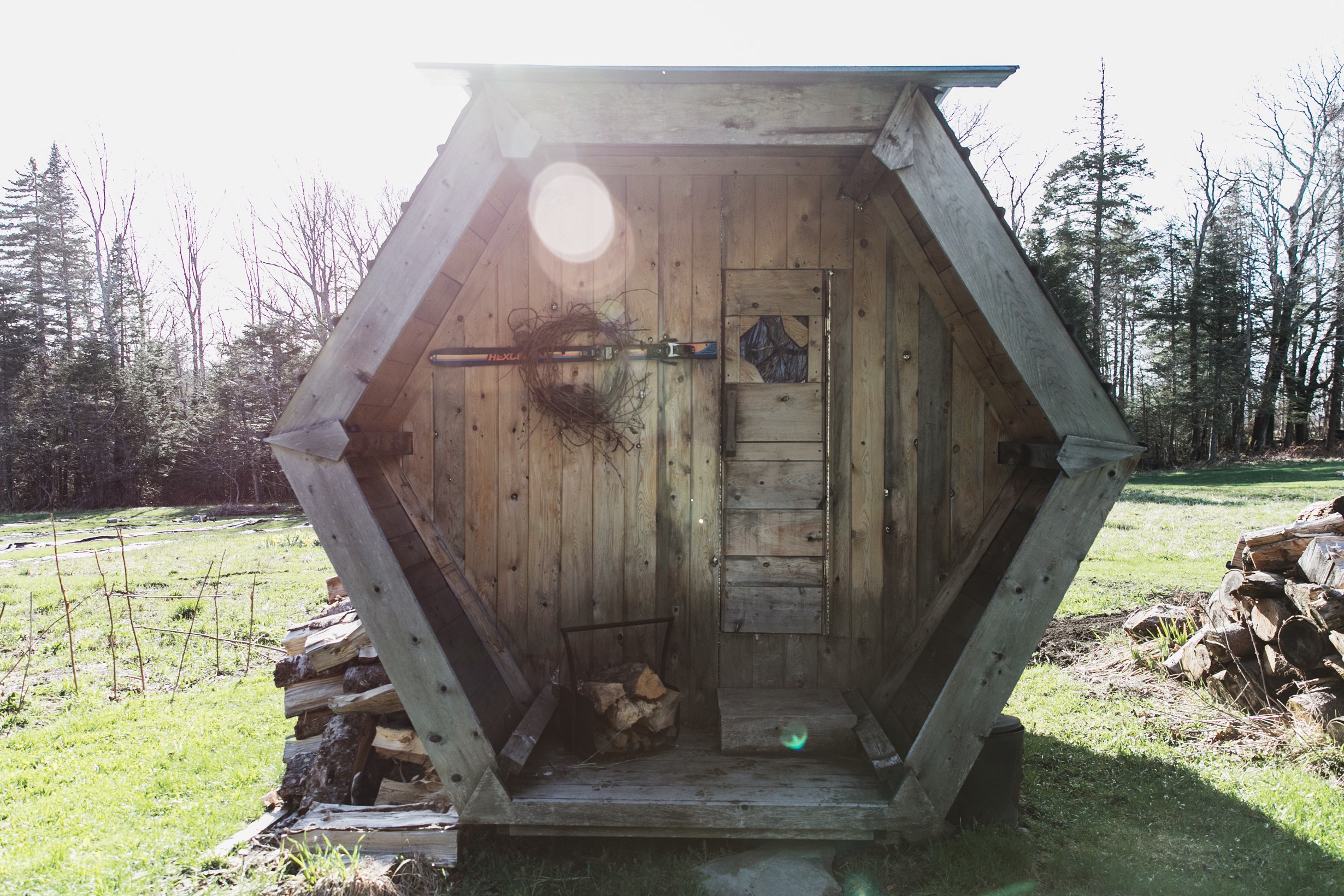 It was in the low 30's with chance of snow the night we visited, so we stoked up the sauna and sat for a long while in the evening. It was a wonderful way to end a long day of travel! 