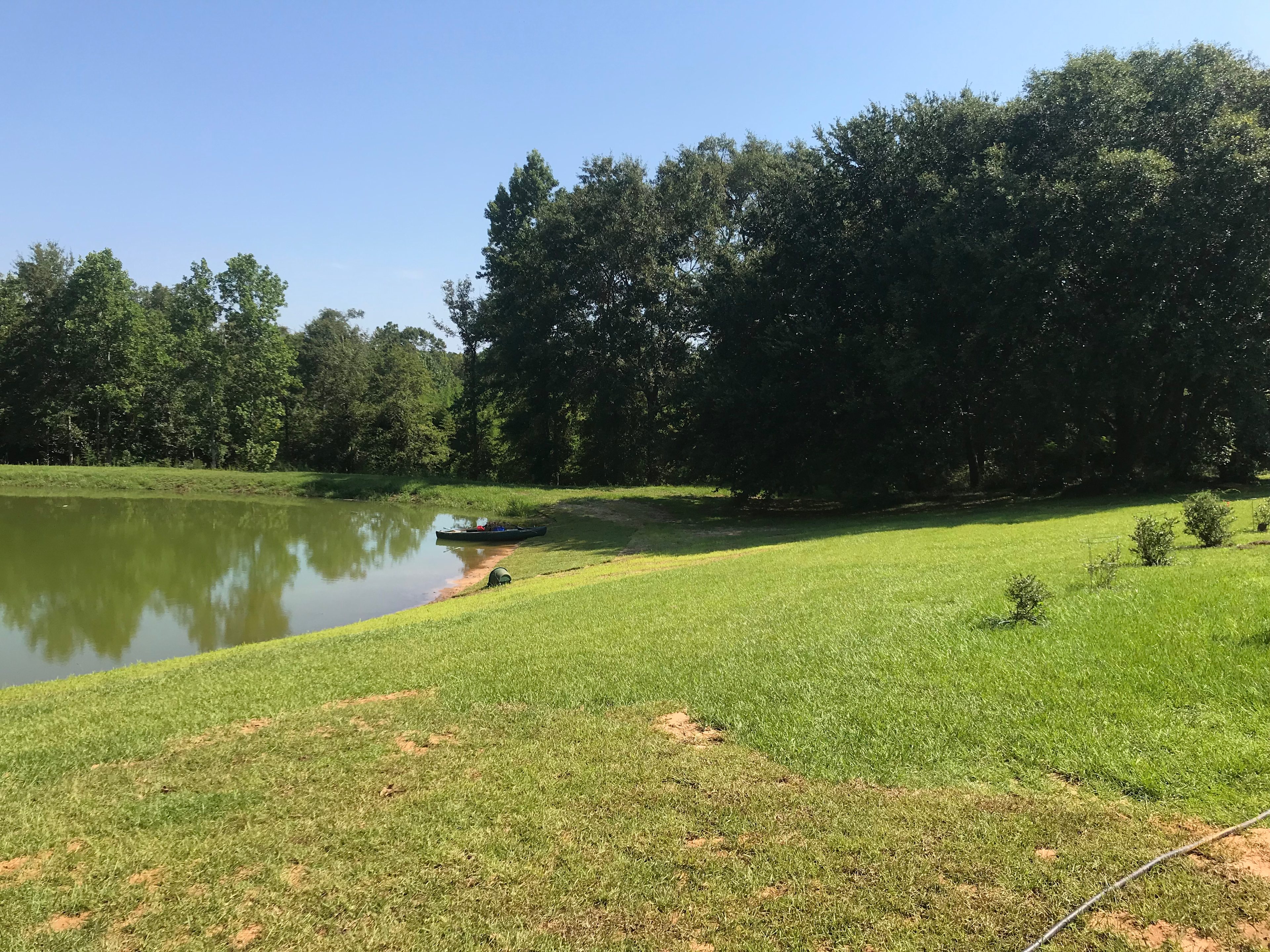 1acre stocked lake.