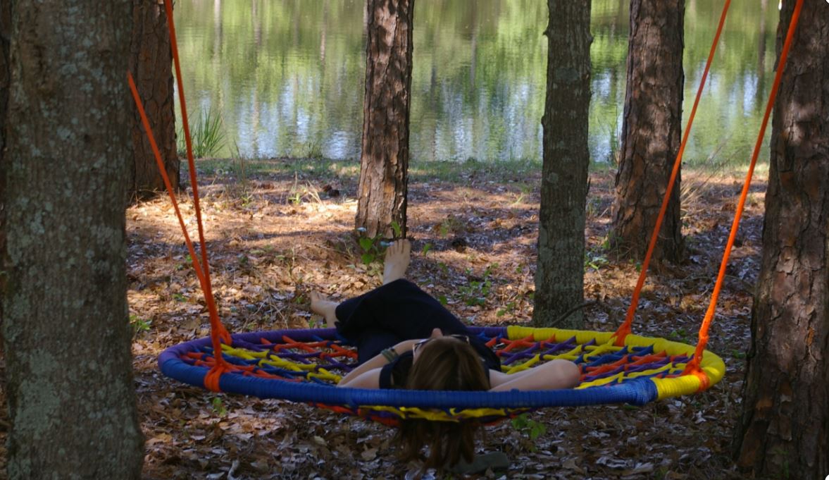 Soaking in the vibe at Bliss Hills.