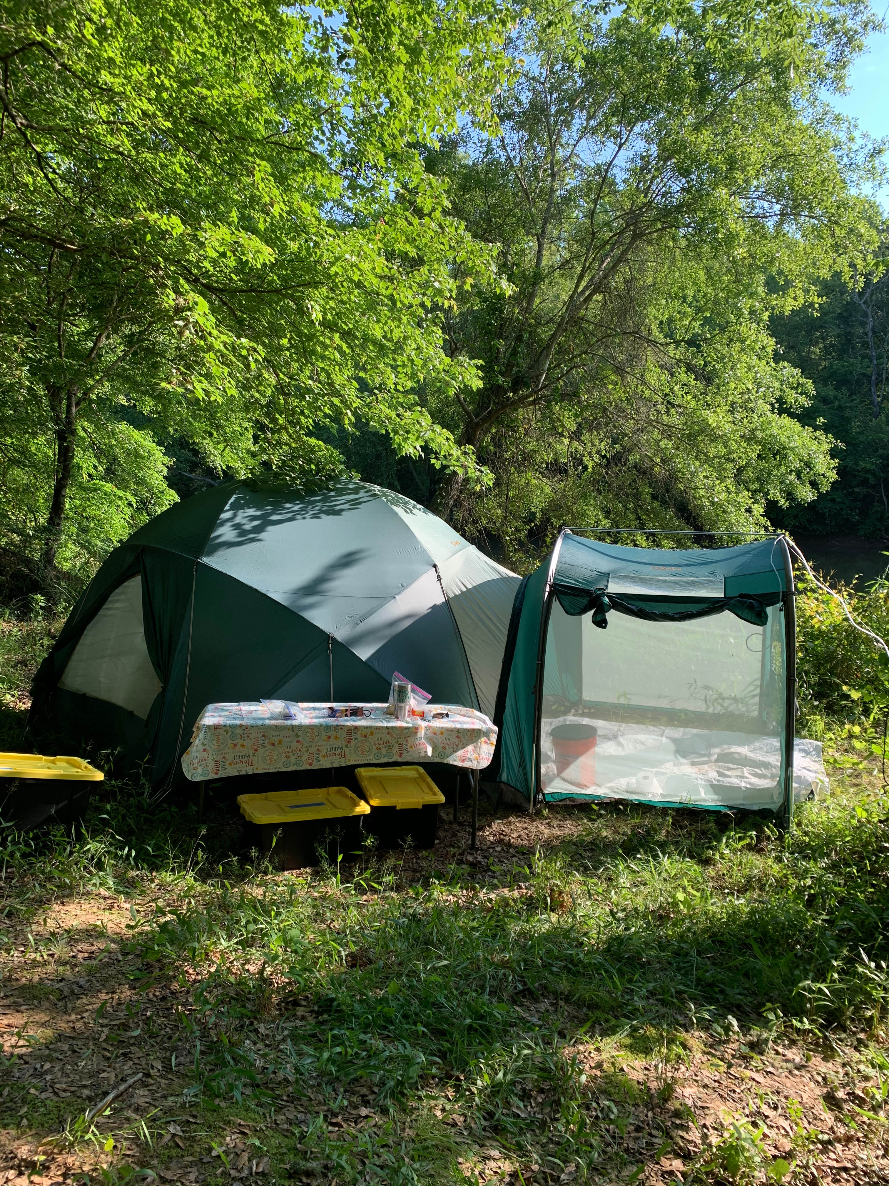Our tent is an 8 person and we had to s of space