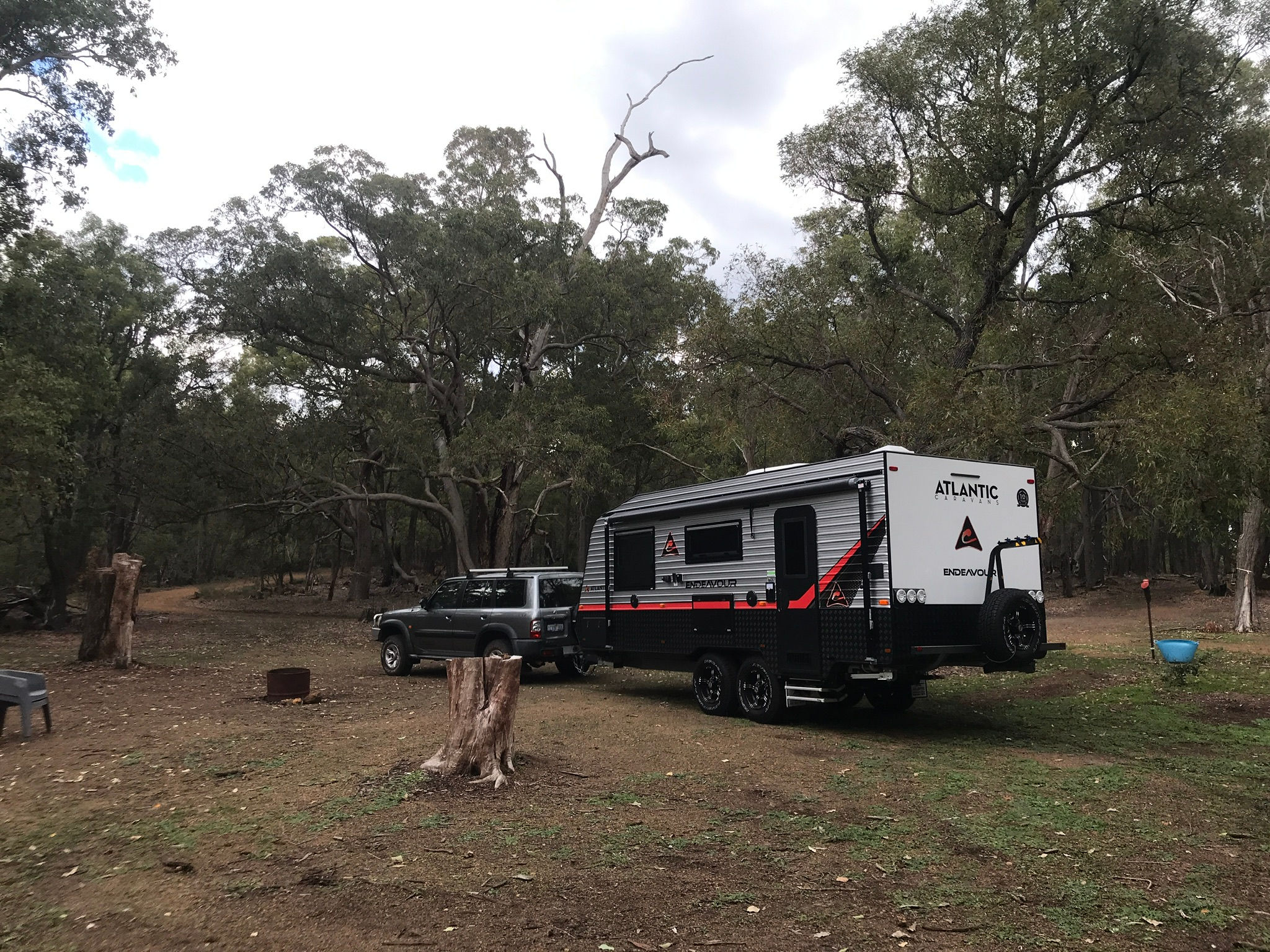 Tried out our new caravan. Nice big, private site