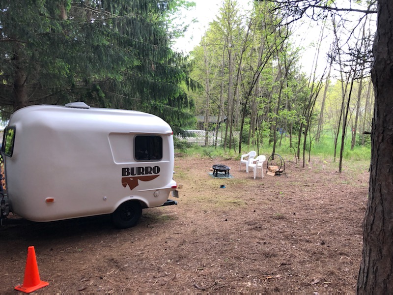 Side view of our spot