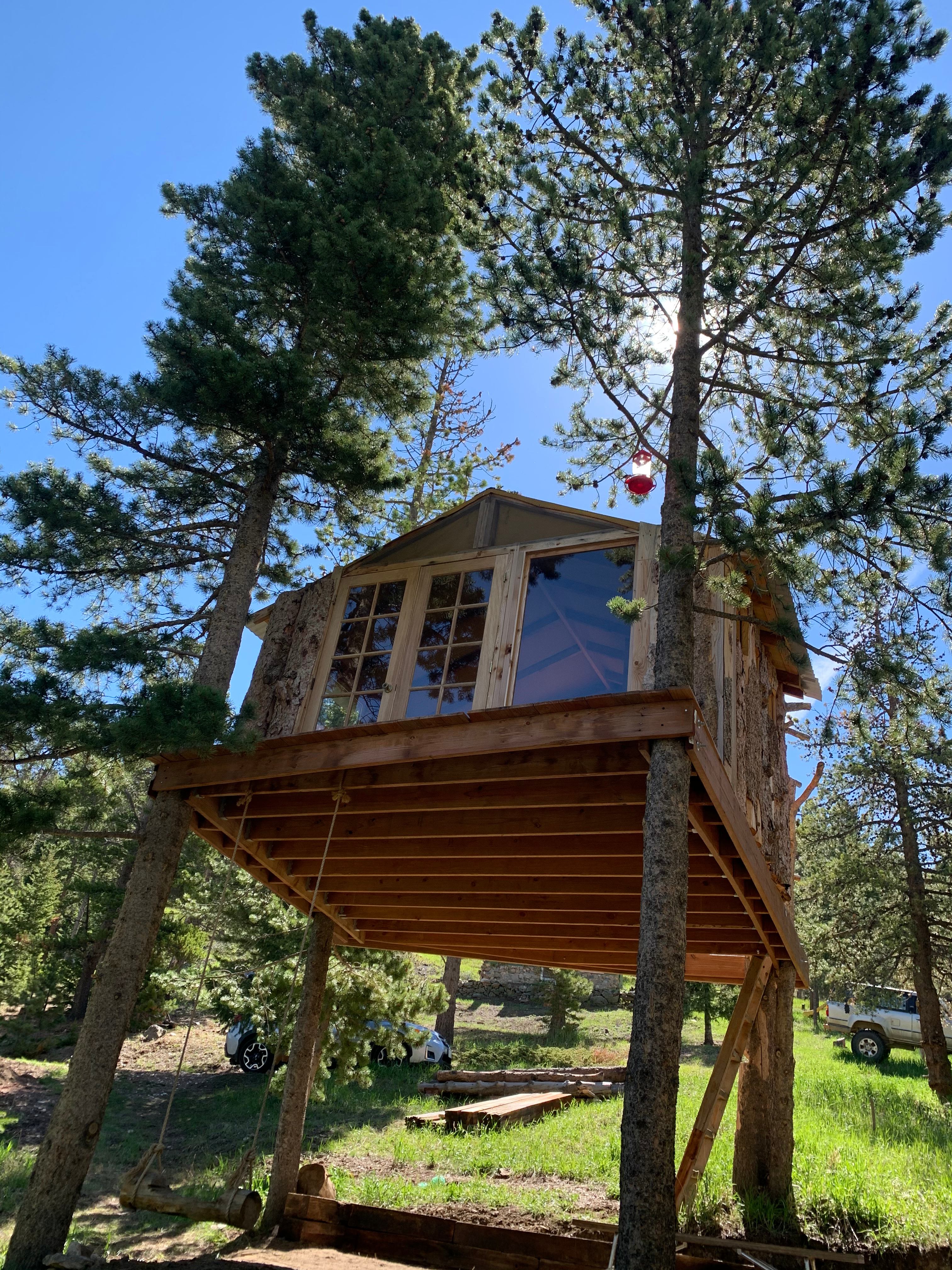 Gold Nugget Tree House + Cabin
