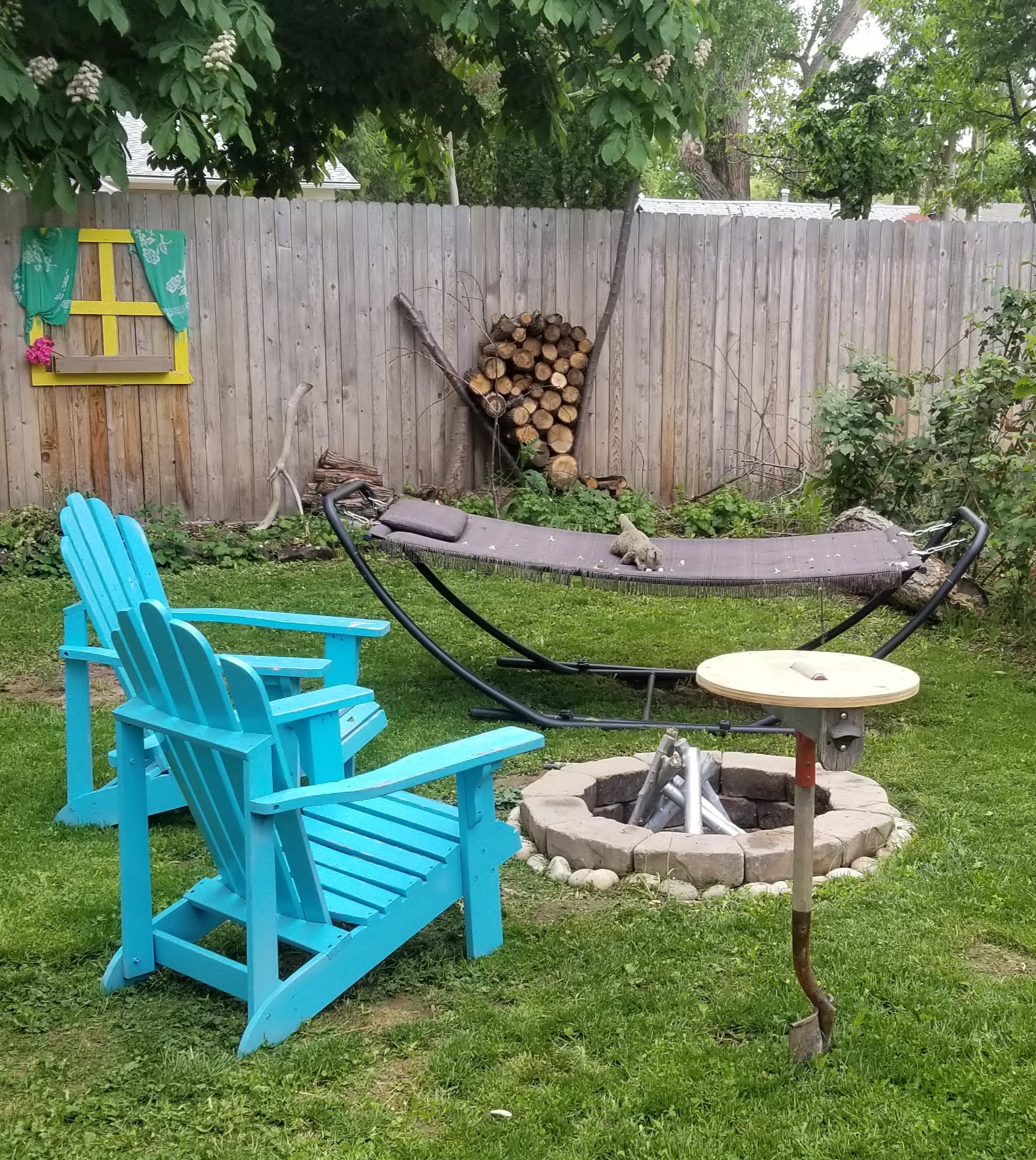 Private backyard oasis