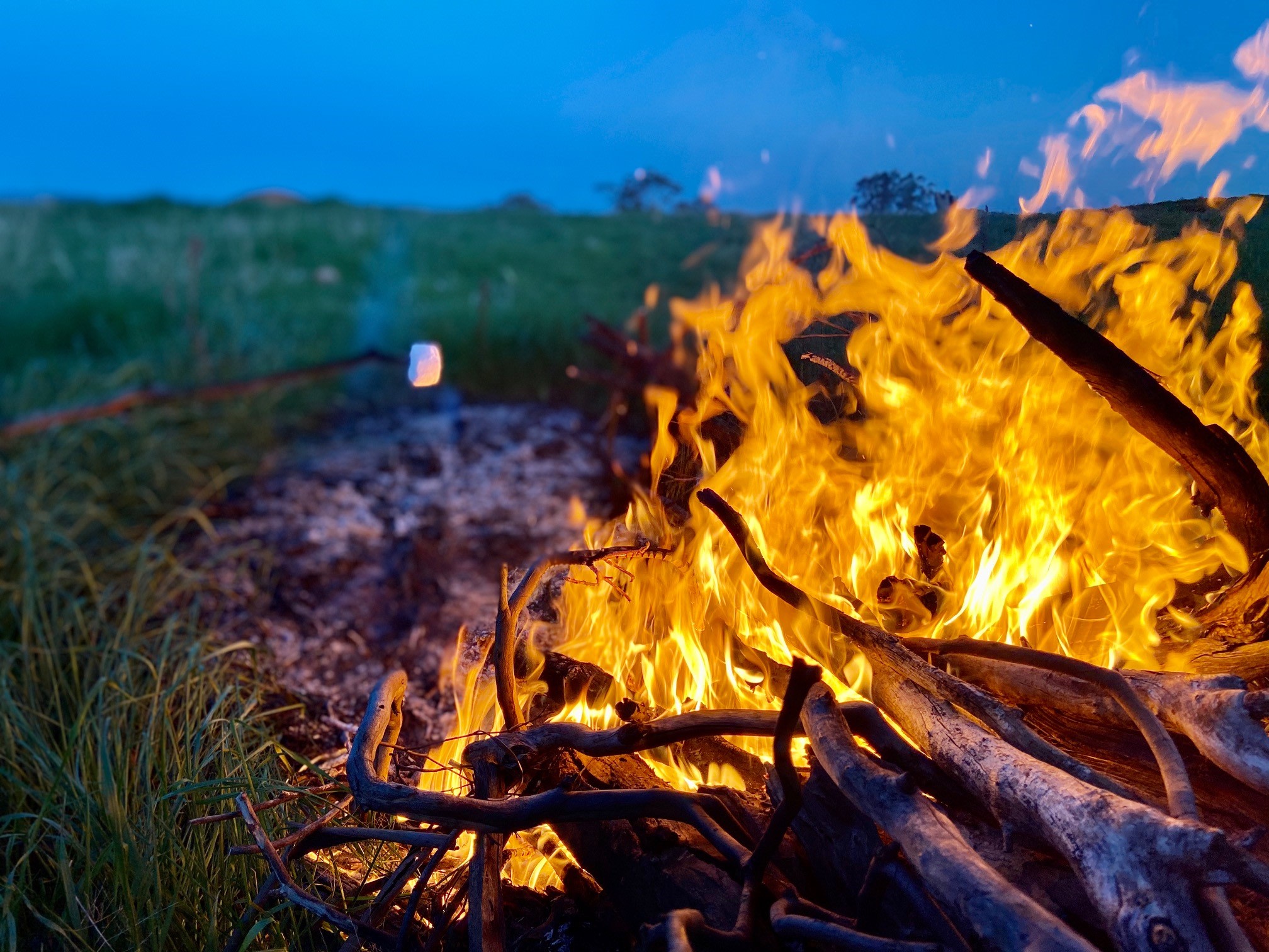 Great way to spend the night with a campfire