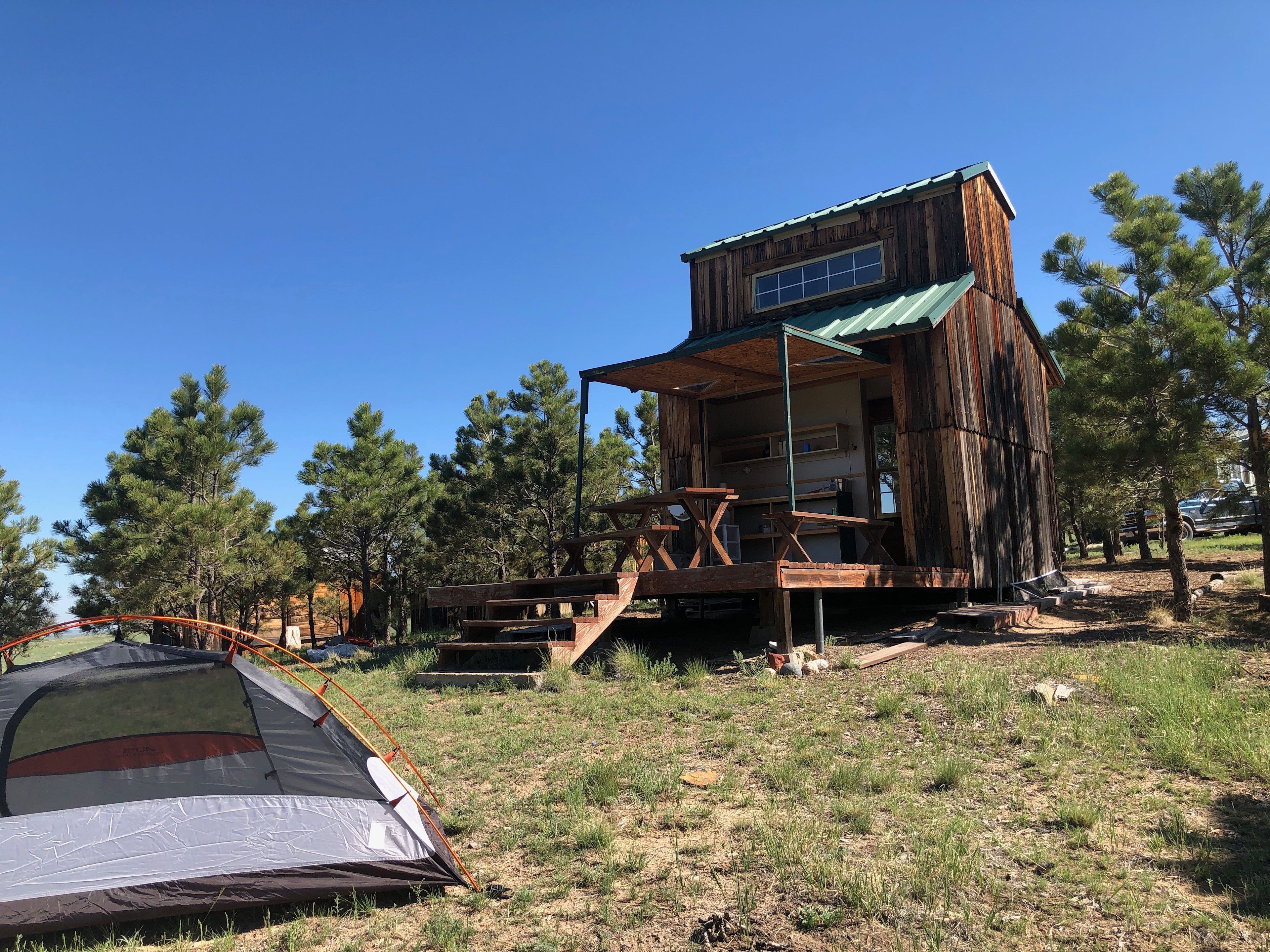 This small cabin has a moveable wall that opens for a sun or rain shade for an additional fee.  Kitchen prep area available as well.