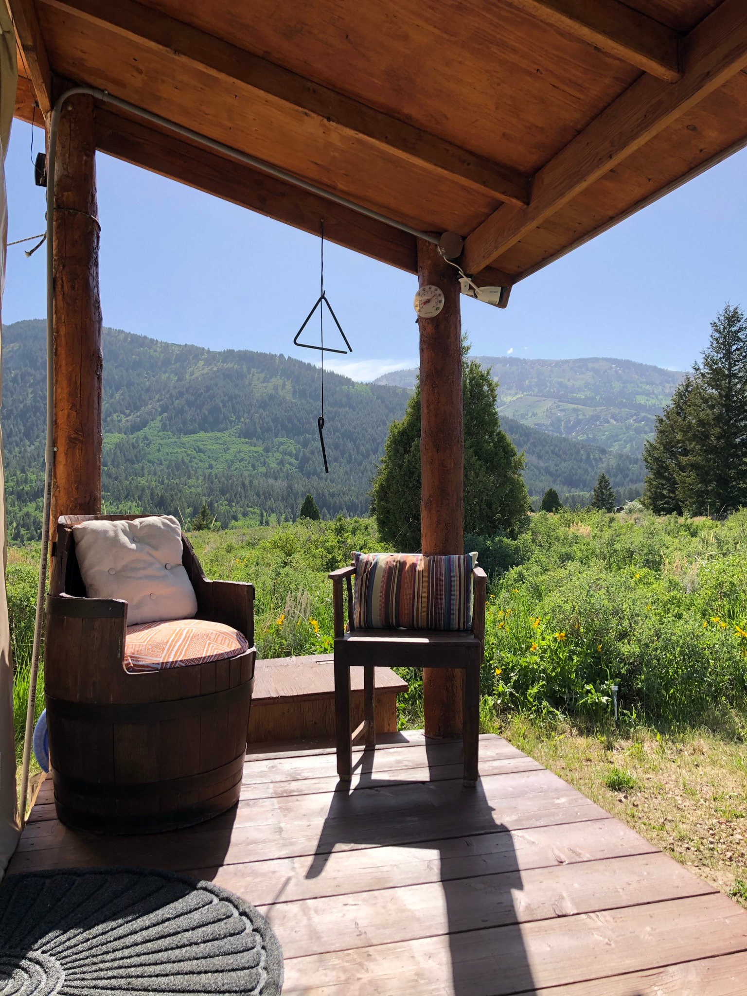 Private porch time for beautiful sunrises and sunsets 