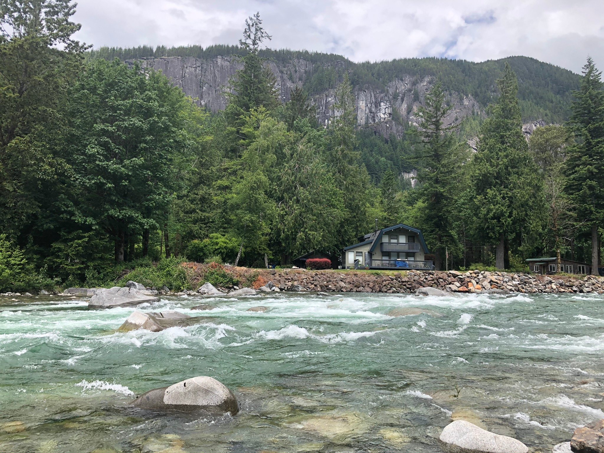 Main part of river accessible from our property. 
