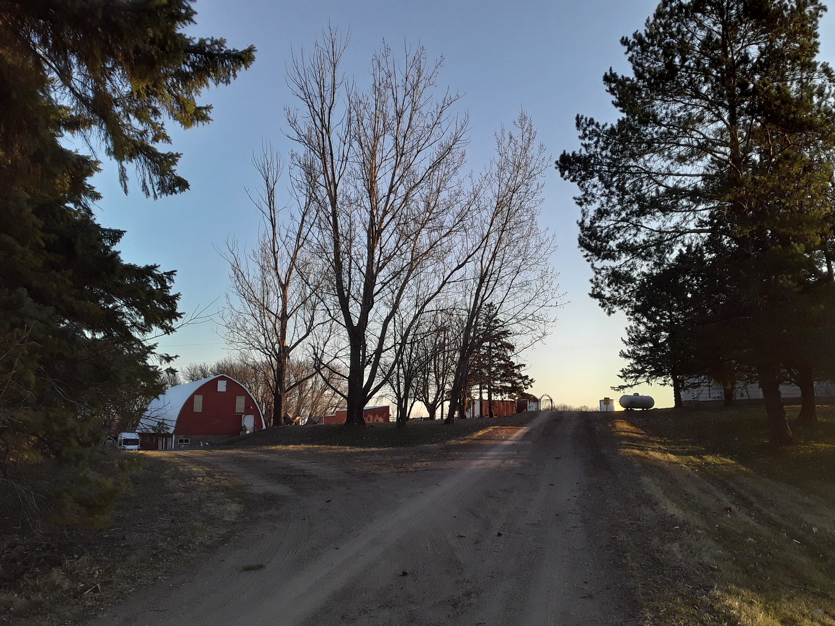 This is the barn, on the left in this photo.