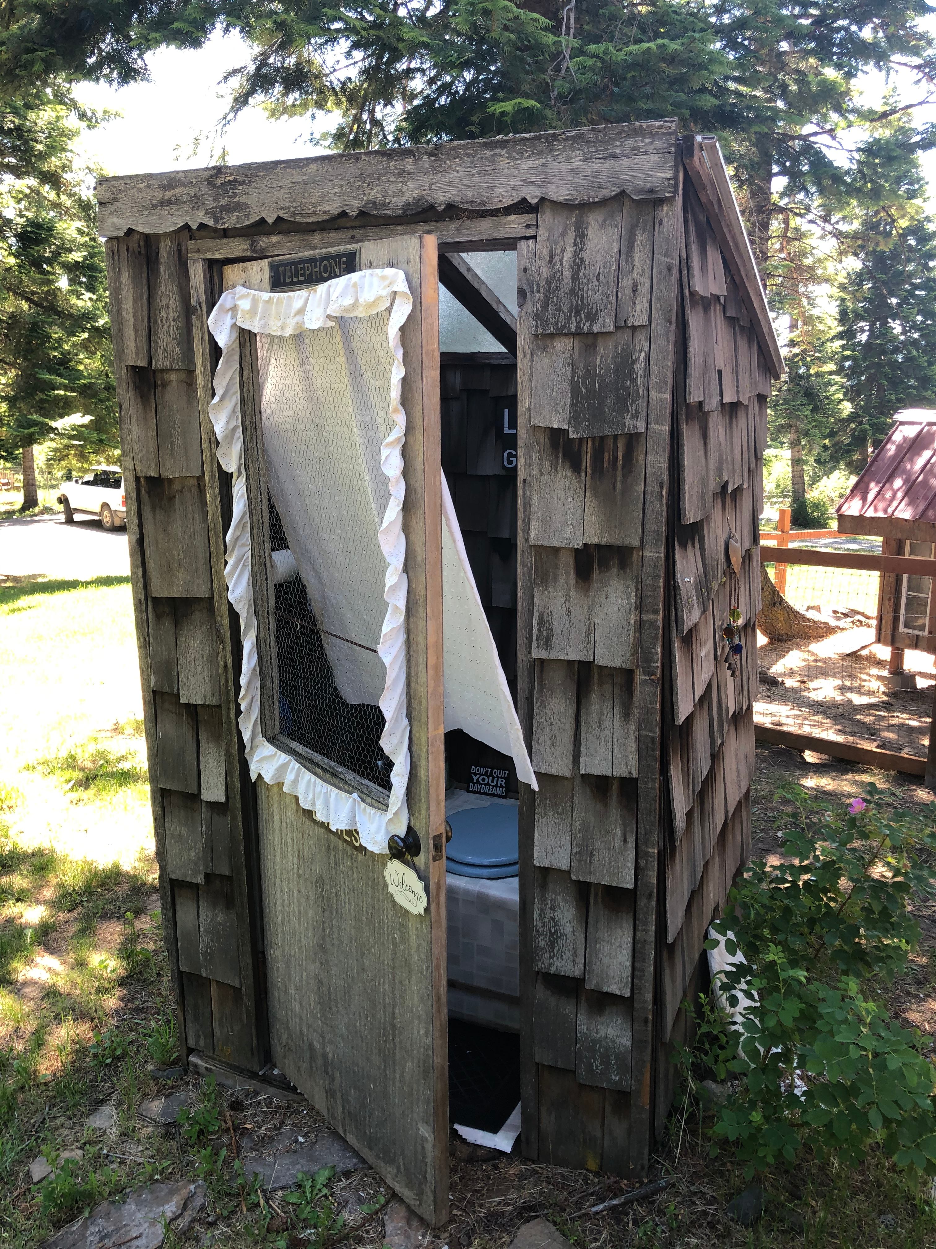Cutest outhouse ever !