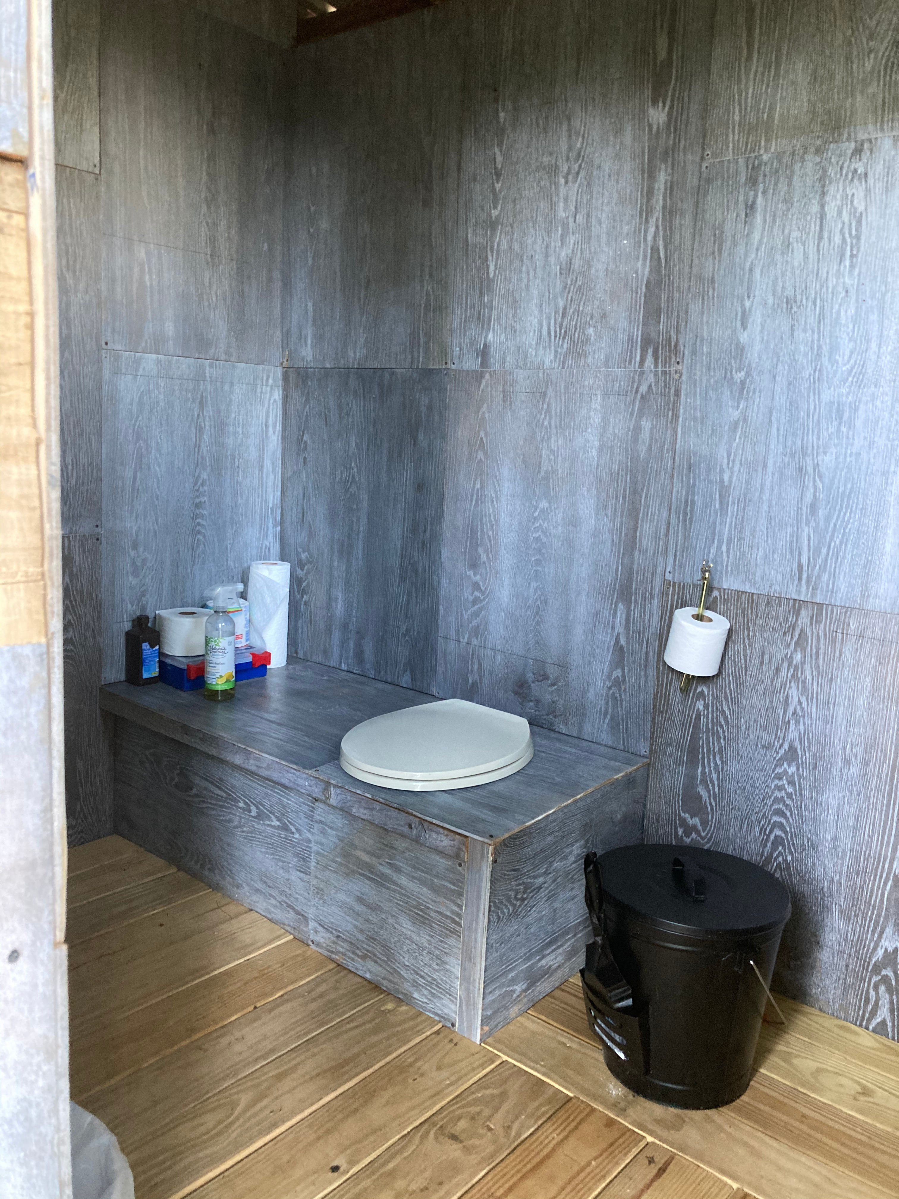 Our new remodeled latrine